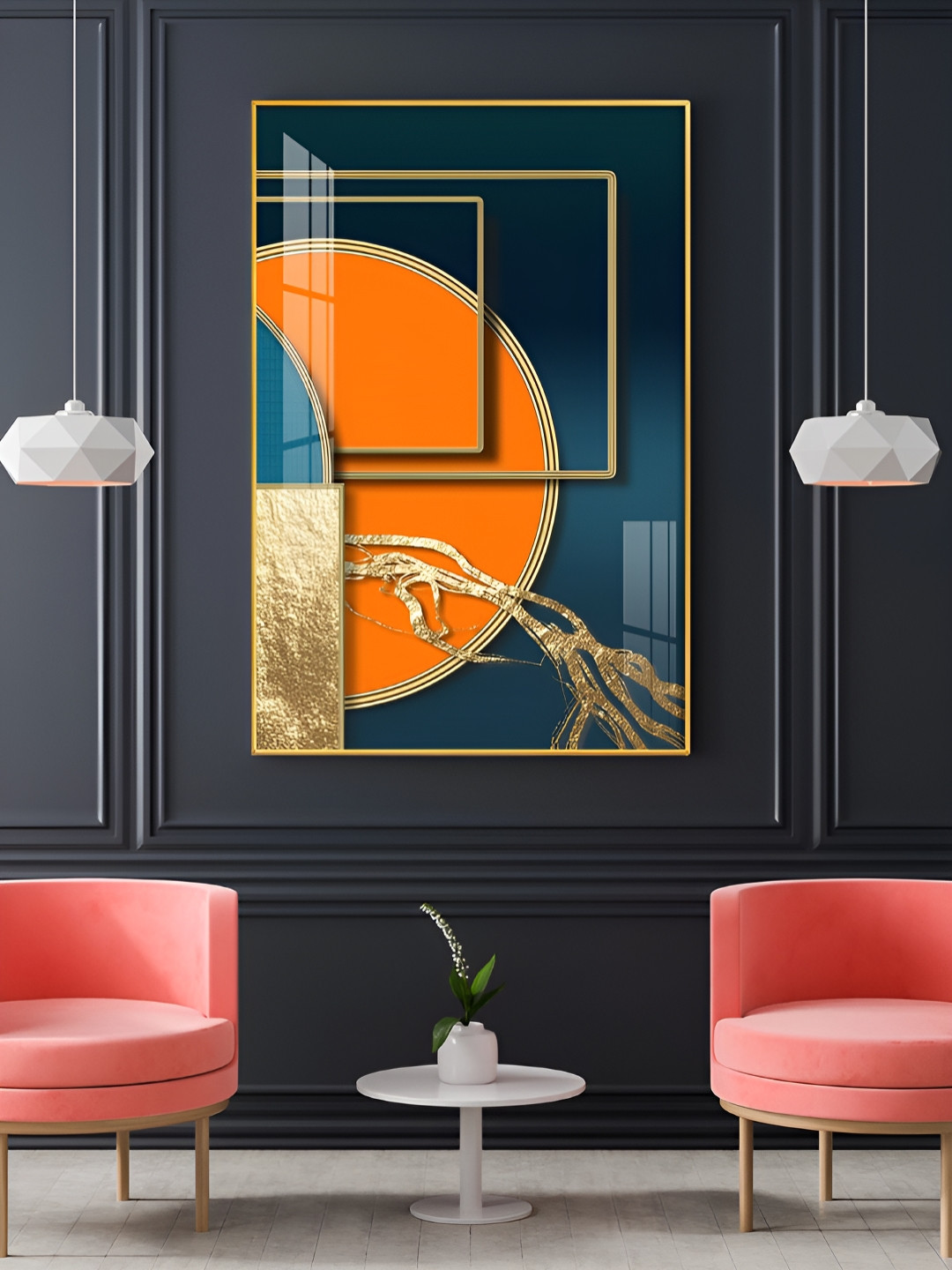 THE NEXT DECOR Plastic Glossy Hanging Hall Wall Hangings-18In