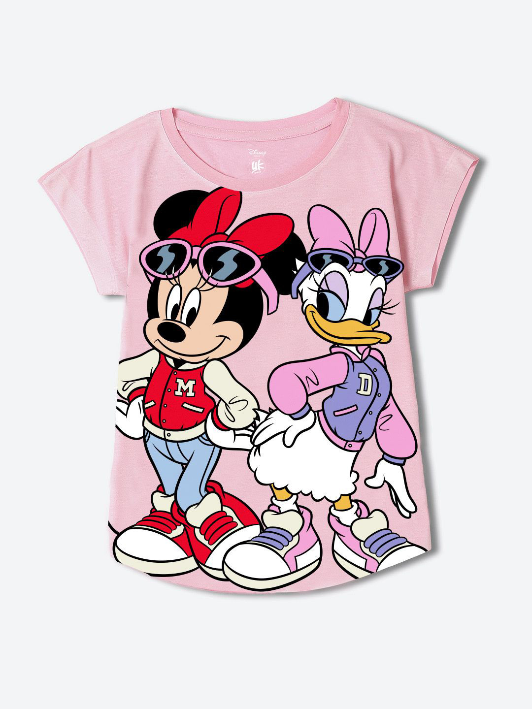 YK Disney Girls Cartoon Characters Printed Top