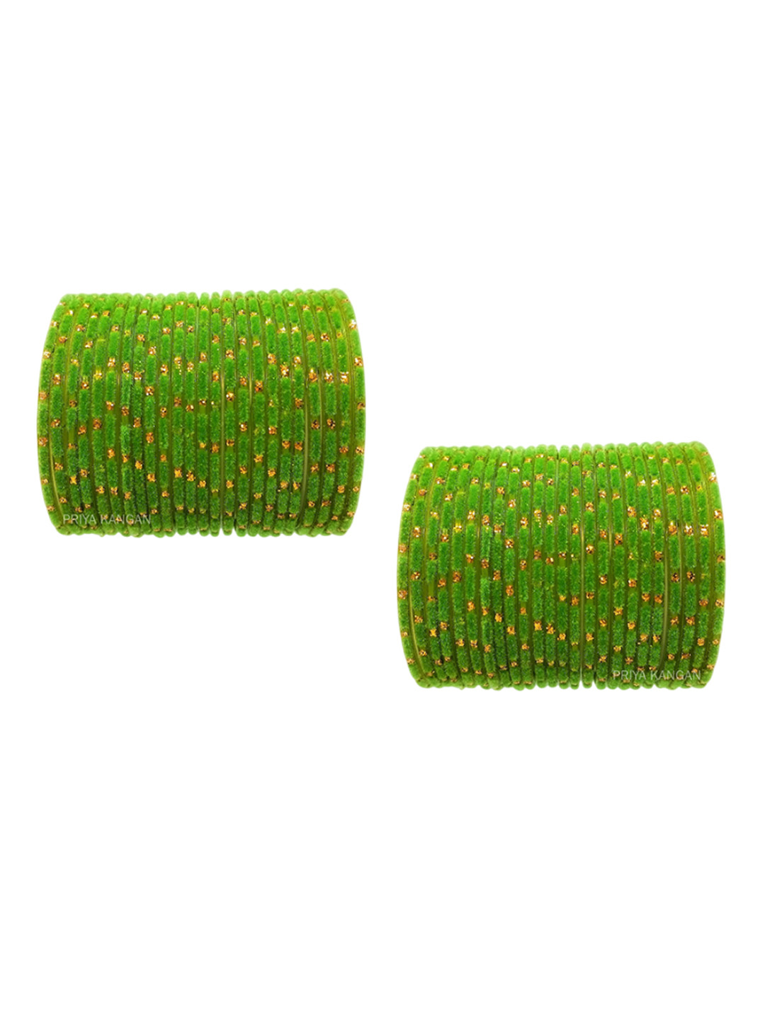 PRIYA KANGAN Velvet & Glass Bangles