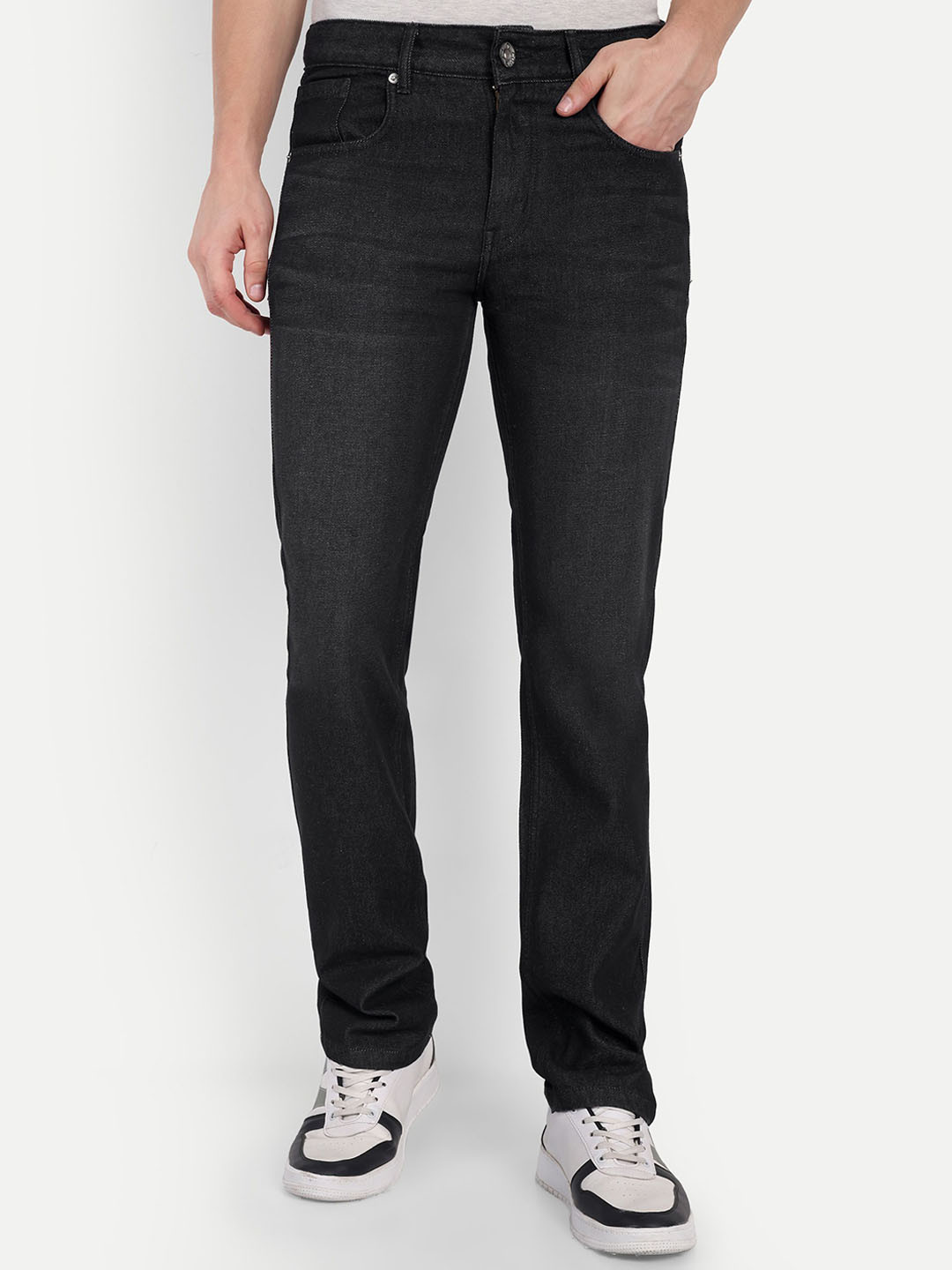 COSMIC Men Regular Fit Mid-Rise Jeans