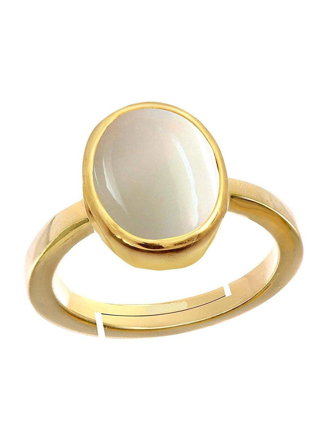 RRVGEM 13.00 KT Opal Stone Asthadhatu Free Size Ring