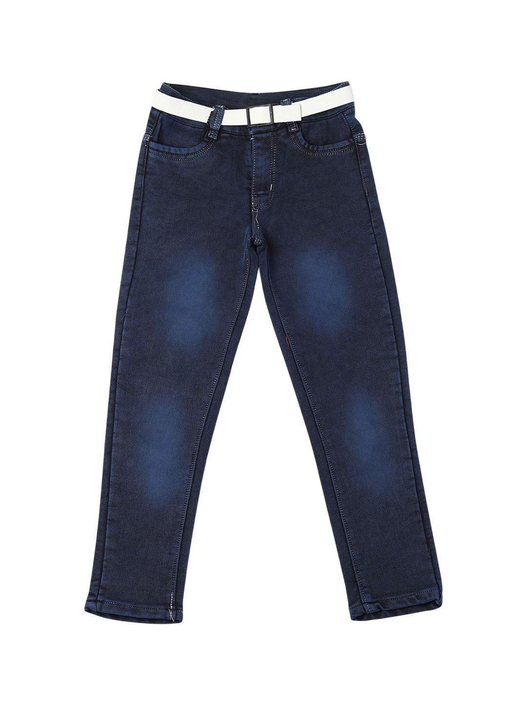 BAESD Boy's Regular Fit Mid-Rise Clean Look Light Fade Stretchable Jeans