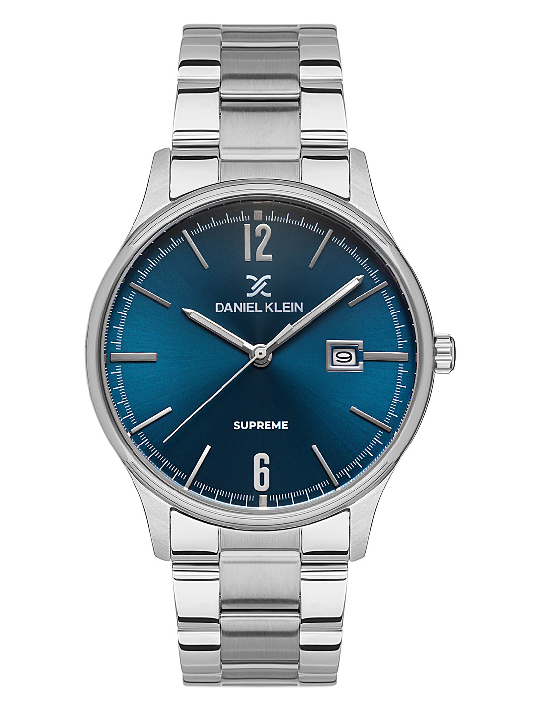 Daniel Klein Supreme Men Blue Dial & Silver-Toned Straps Analogue Watch DK.1.13281-3