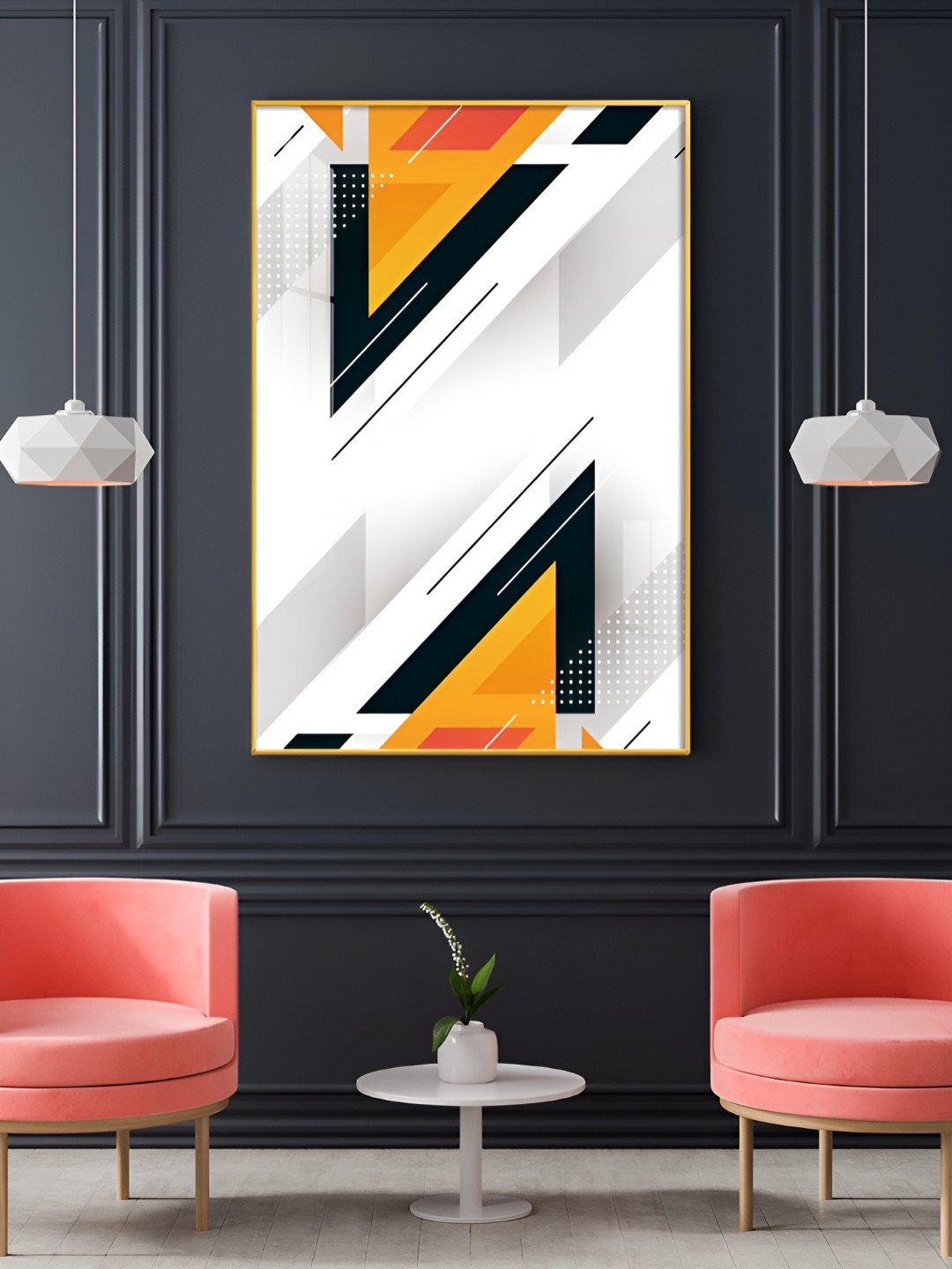 THE NEXT DECOR Infinite Perspectives Plastic Glossy Hanging Hall Wall Hangings-18In