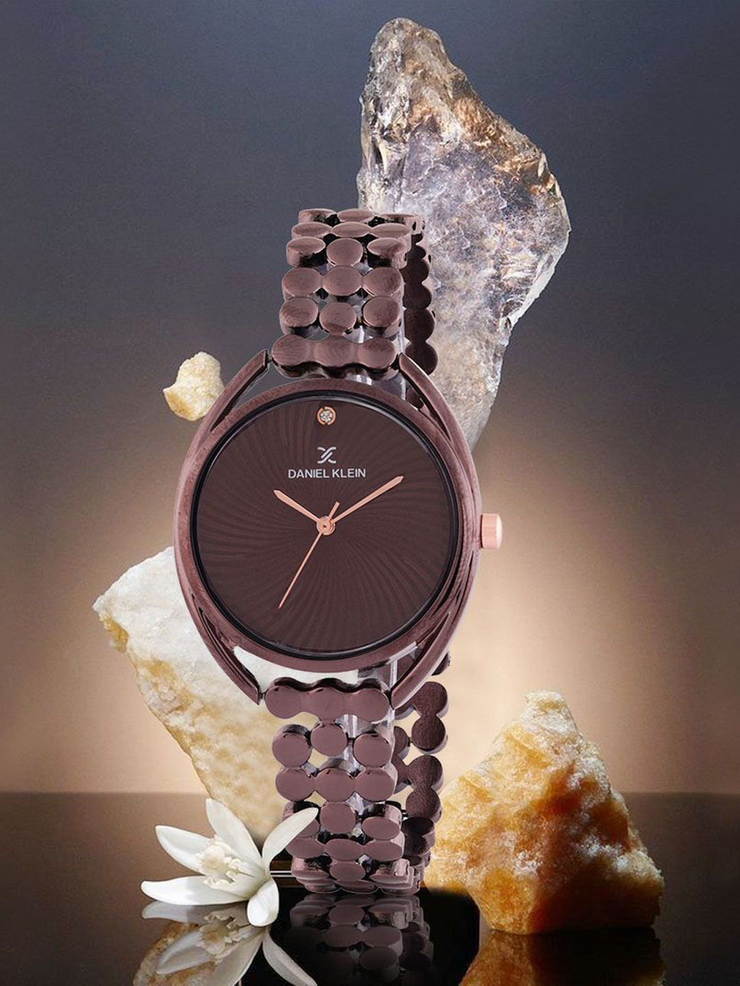 Daniel Klein Women Dial & Stainless Steel Bracelet Style Straps Analogue Watch DK.1.14020-3