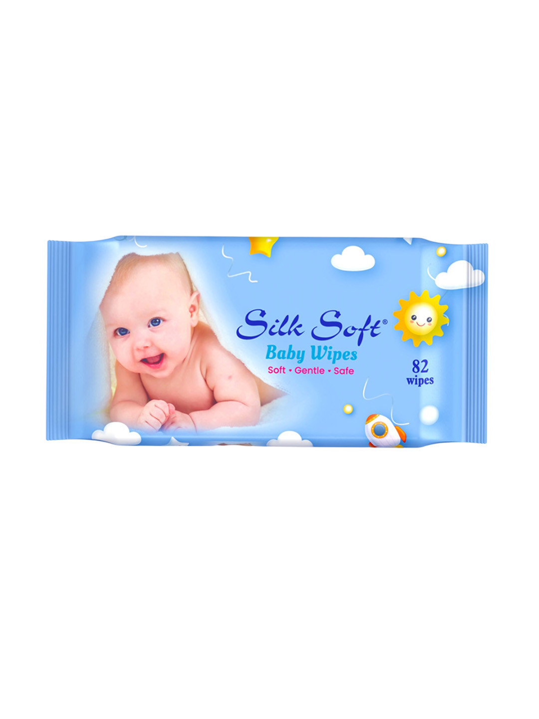 Silk Soft Set Of 12 Baby Wet Wipes With Castor Oil - 82Pcs Each