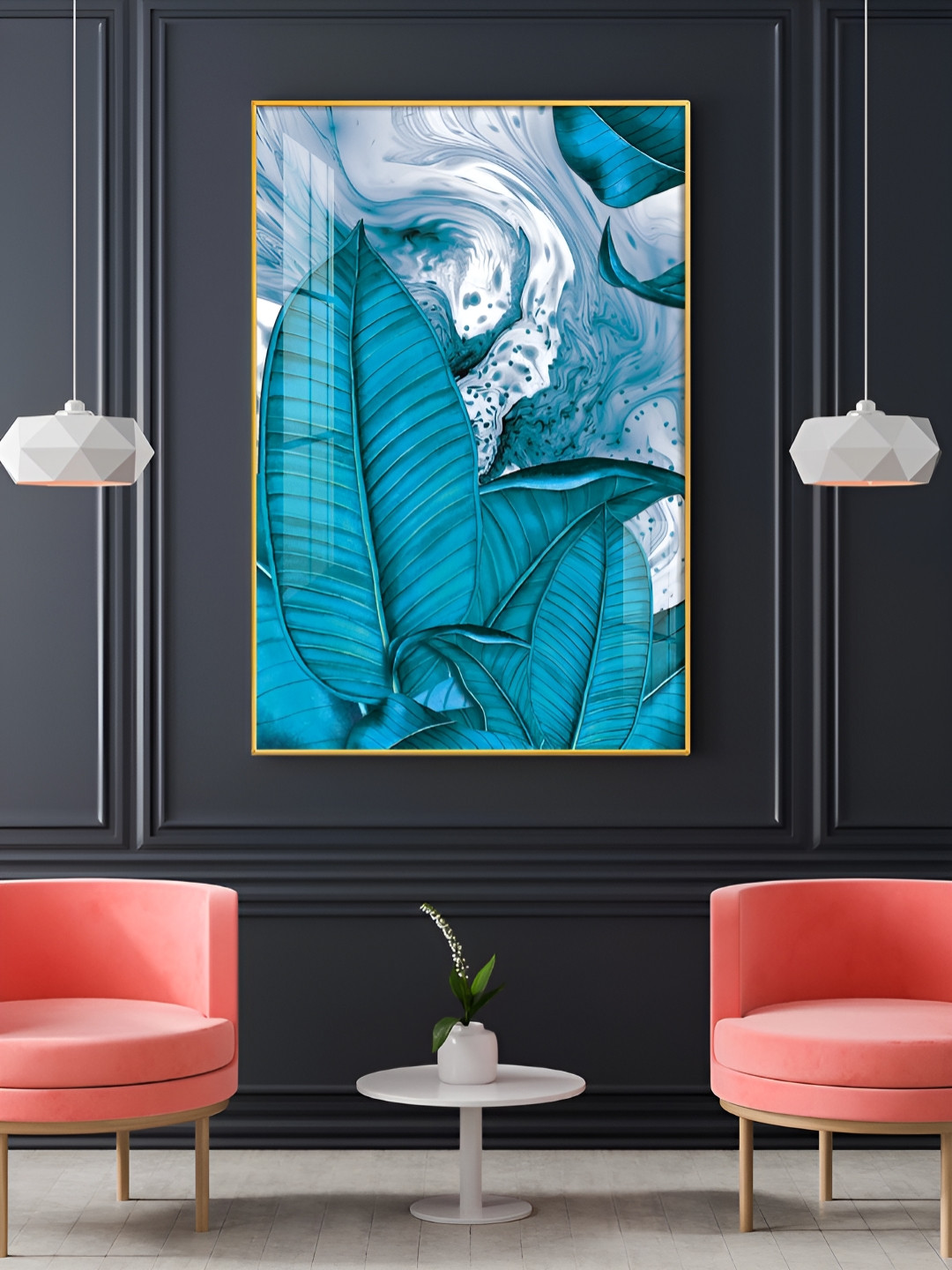 THE NEXT DECOR Oceanic Dreamscape Plastic Natural Elements Glossy Hall Wall Hangings-18In