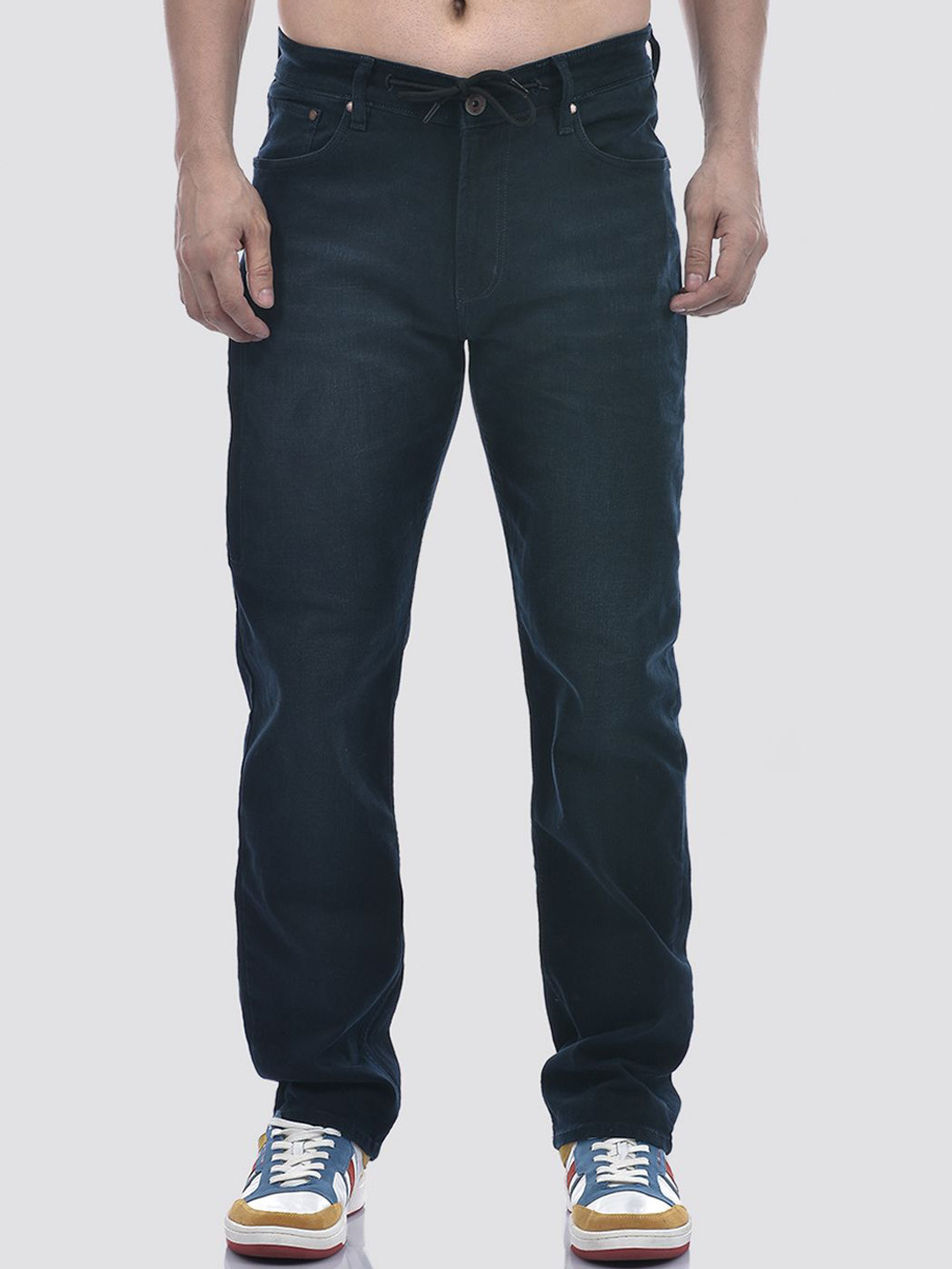 Numero Uno Men Dark Blue Regular Fit Sustainable Packable Jeans