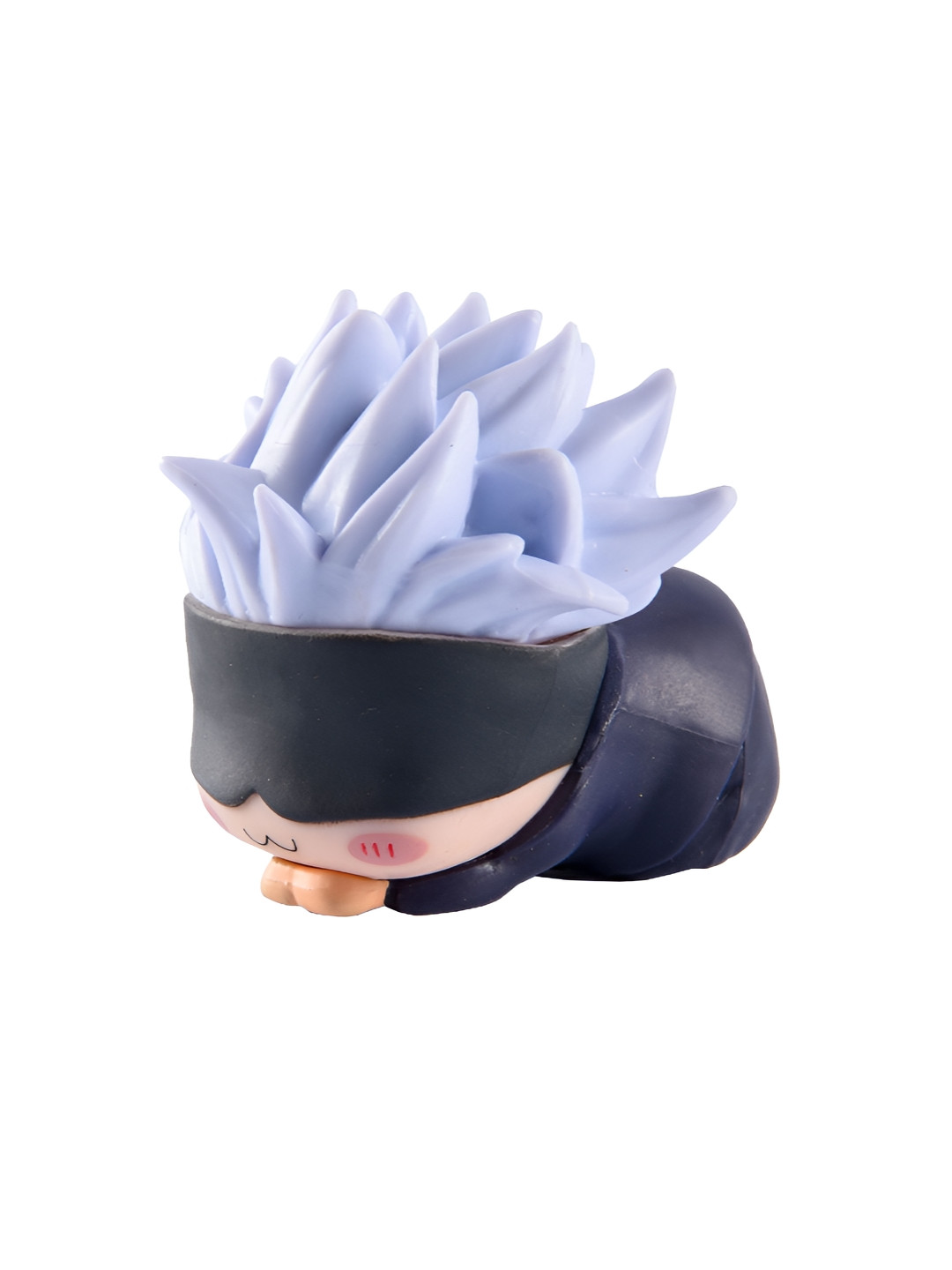 COMICSENSE Chibi Gojo Highly Detailed Black Plastic Glossy Living Room Medium Showpiece - 2 Inches