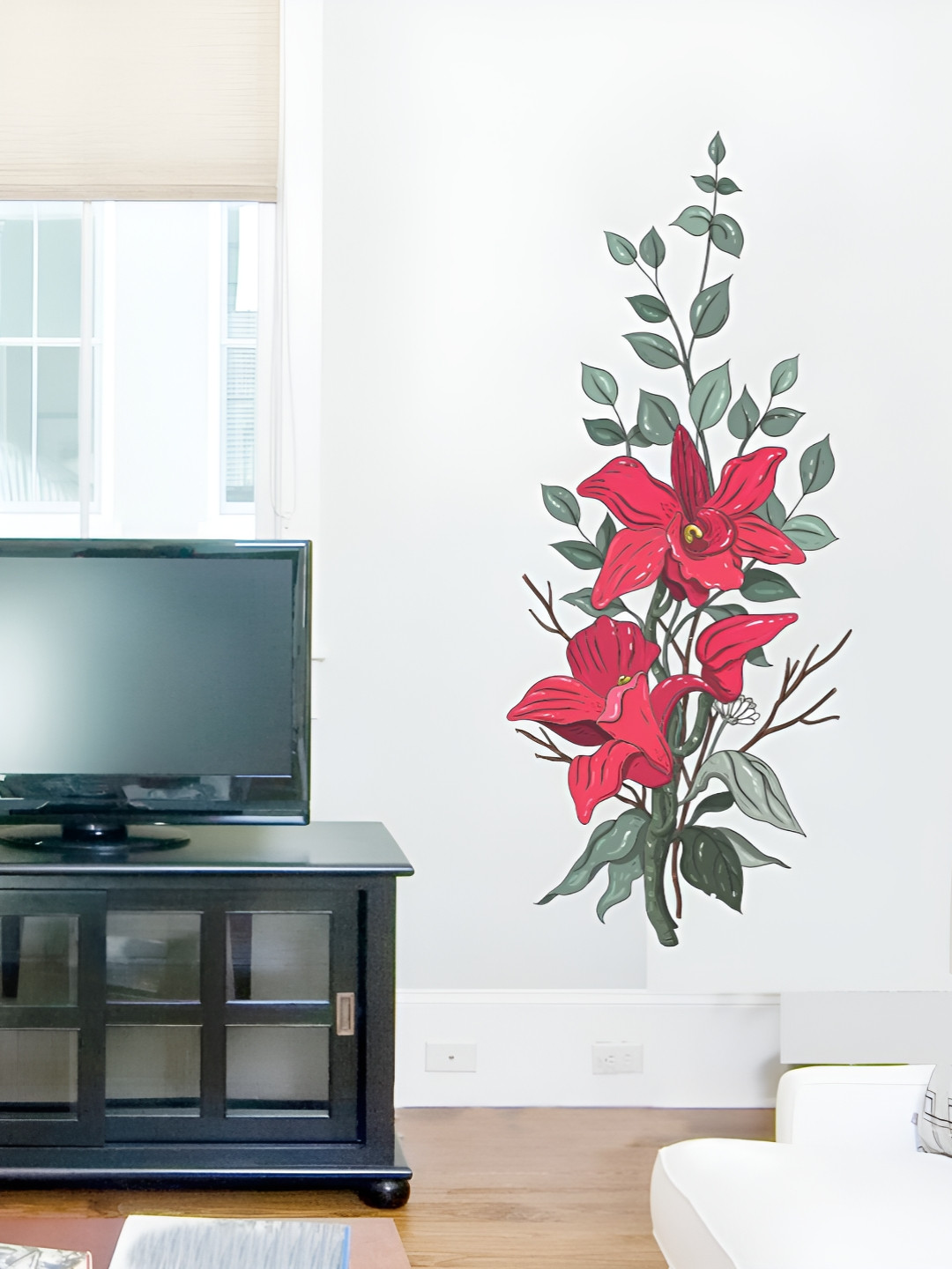 Decor Villa Multicolor Flowers Wall Sticker