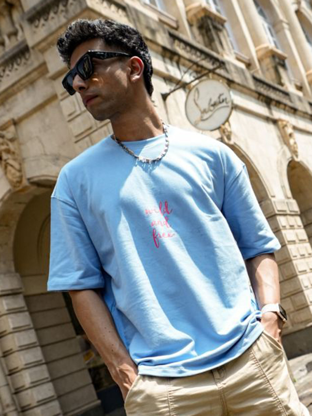 UNSOMBER Unisex Puff Print at Back Pure Cotton T-Shirt