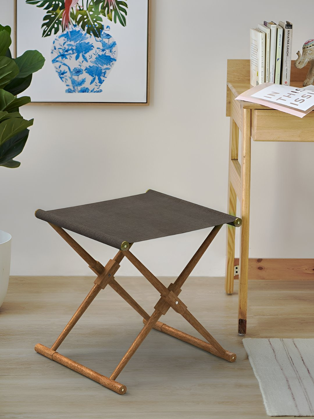 Chumbak Brown Bistro FoldableStool