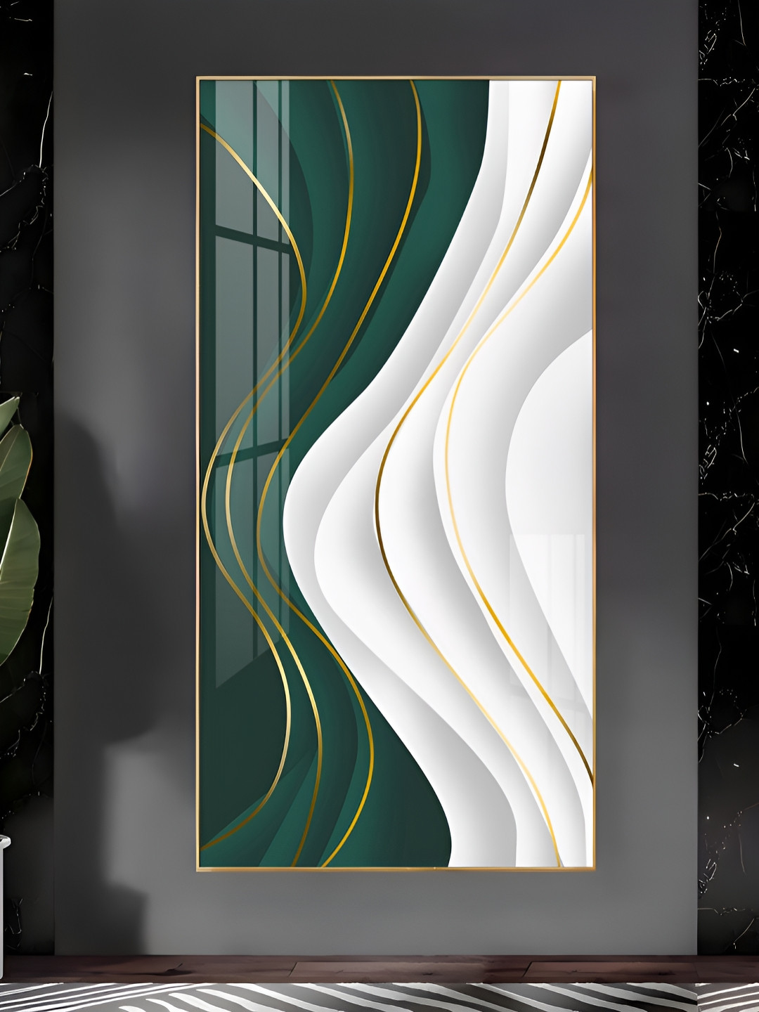 THE NEXT DECOR Ethereal Expressions Plastic Natural Elements Glossy Wall Hangings-24In