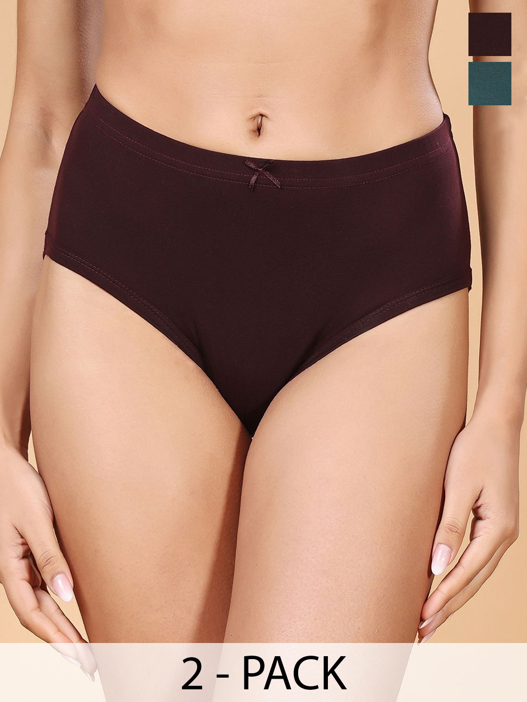 Floret Set Of 2 Hipster Mid-Rise Briefs