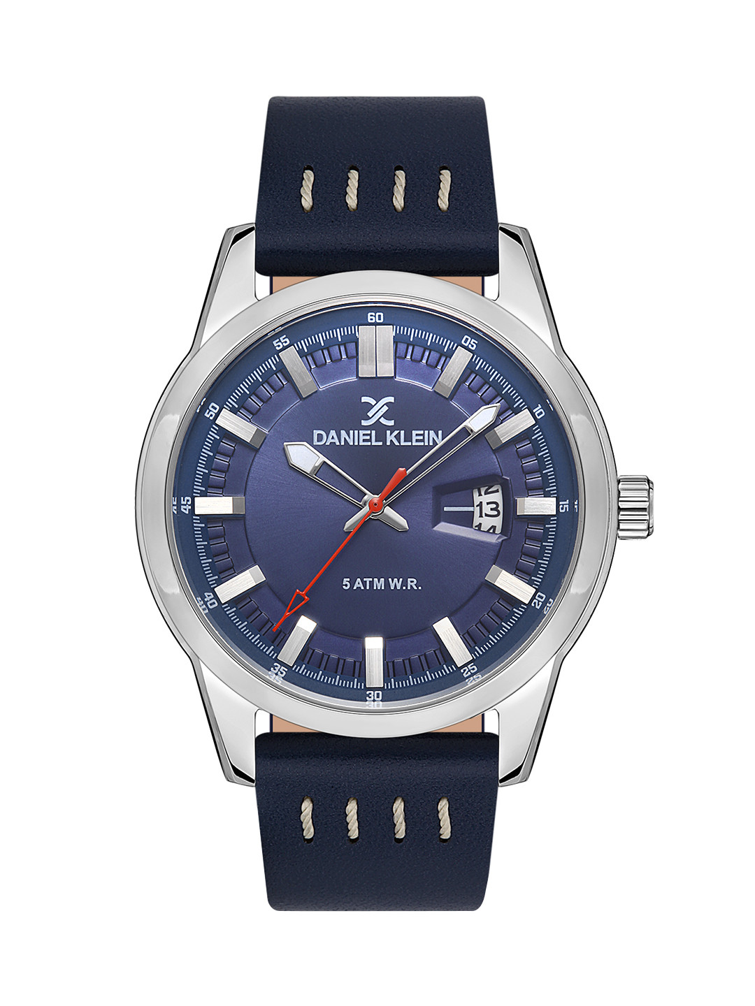 Daniel Klein Premium Men Blue Dial & Leather Strap Analogue Watch DK.1.13296-2_OR