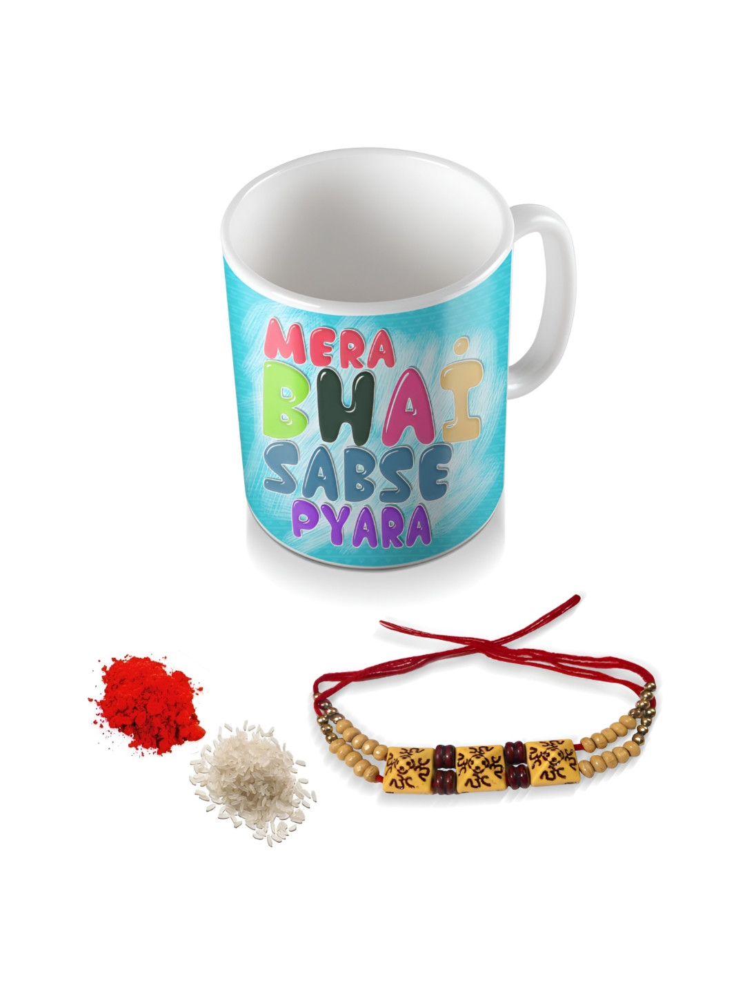 SKYTRENDS Opalware Imperial Ricca Multicoloured Typography Ceramic Microwave Safe Mug-325ml