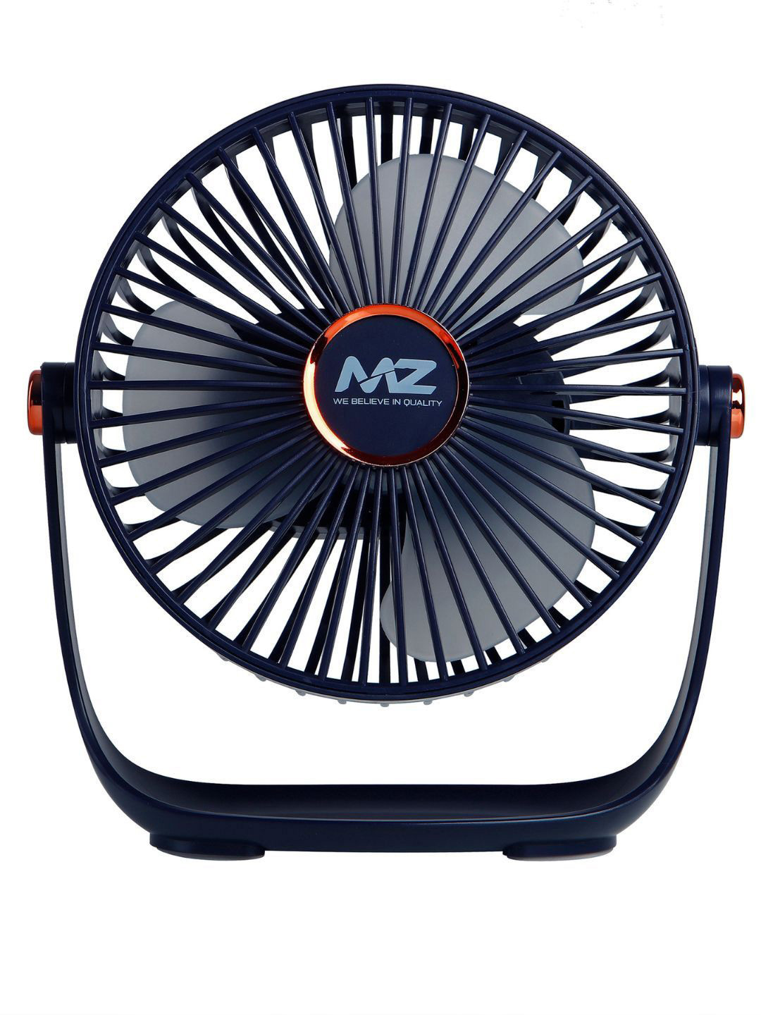 MZ F56 Portable Rechargeable USB Fan LED Light & 5 Speed Mode High Speed & 1200mAh Battery