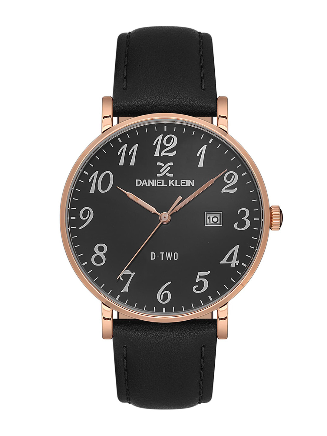 Daniel Klein Men Printed Dial & Leather Straps Analogue Watch DK.1.13562-5