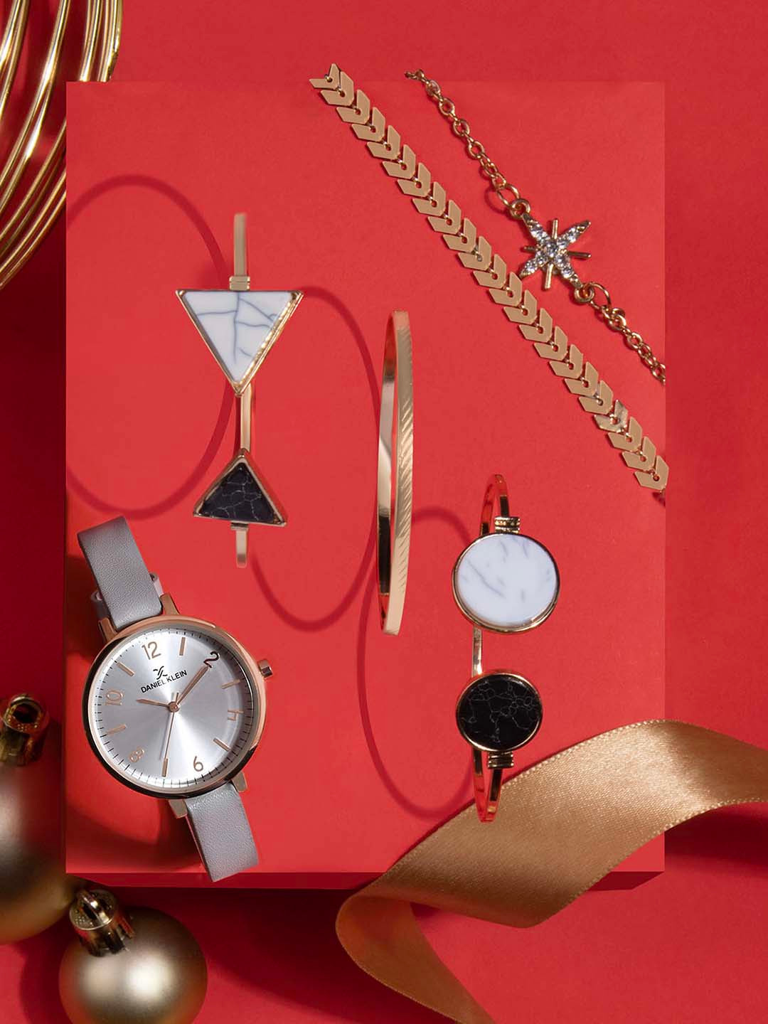 Daniel Klein Women Bracelet & Watch Gift Set DKG002-5