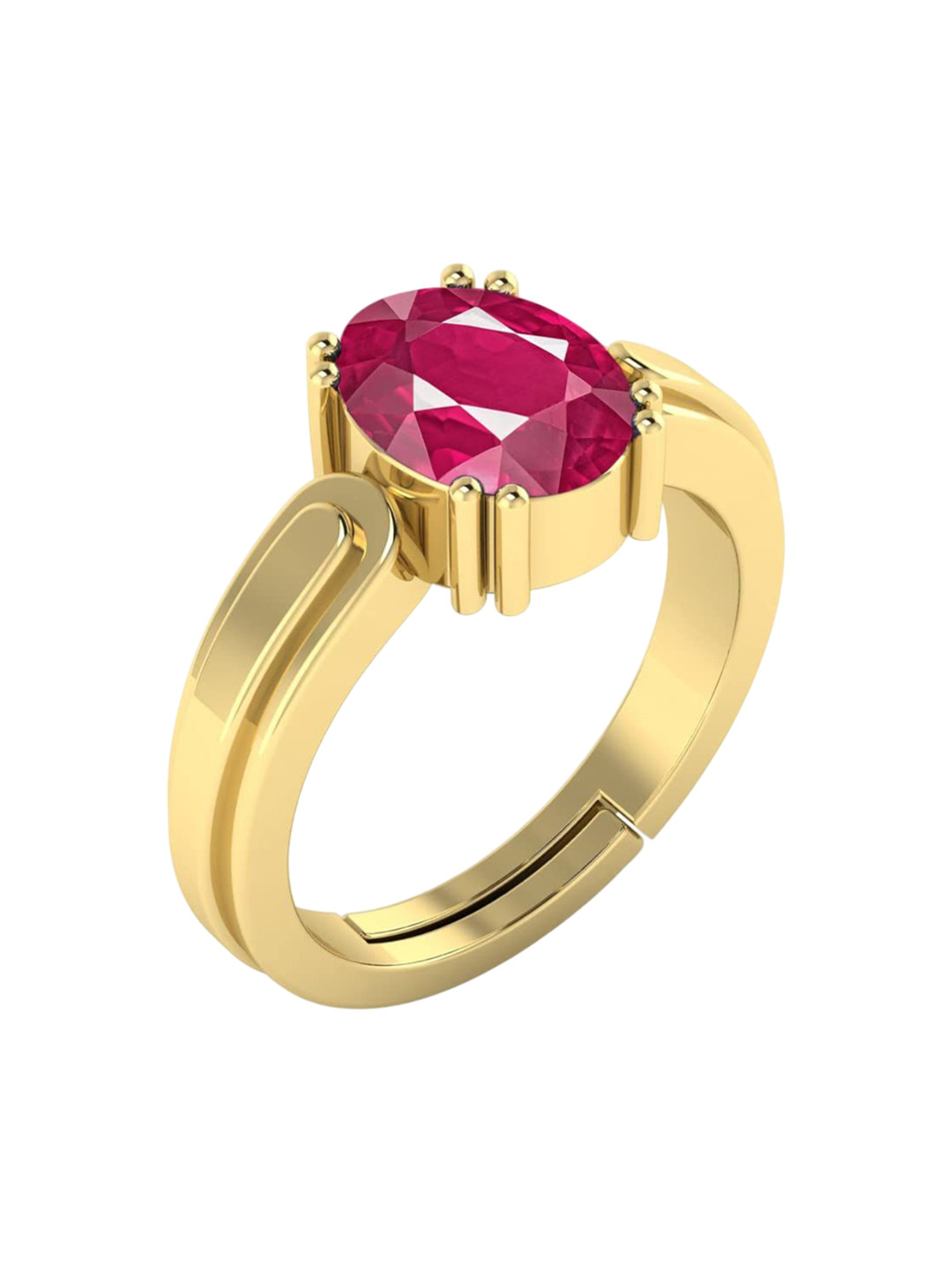 RRVGEM Ruby 12.00 KT Adjustable Gold Ring