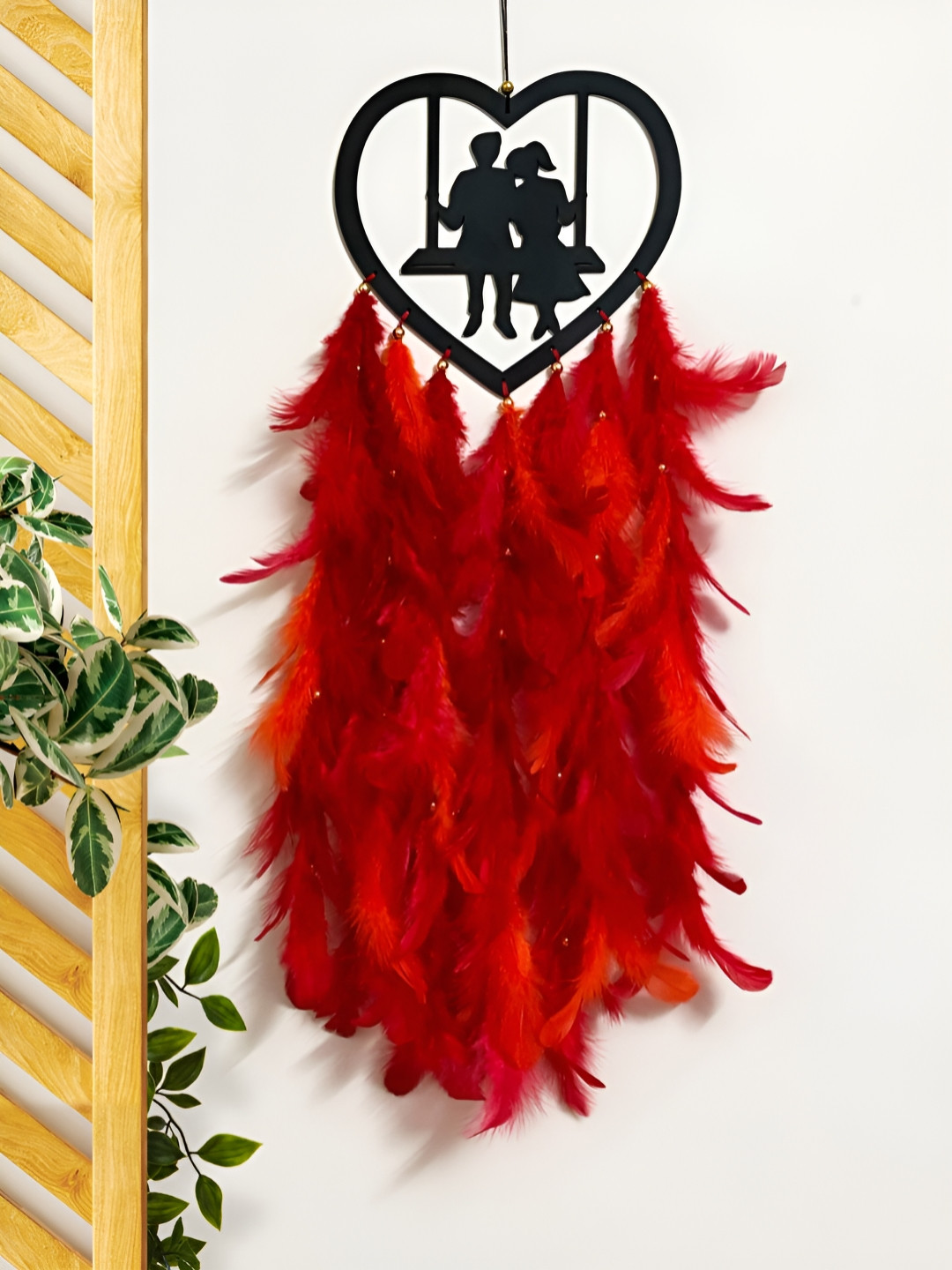 COLOR SPLASH Dream Catcher Wood Tasselled Glossy Hanging Bedroom -20In