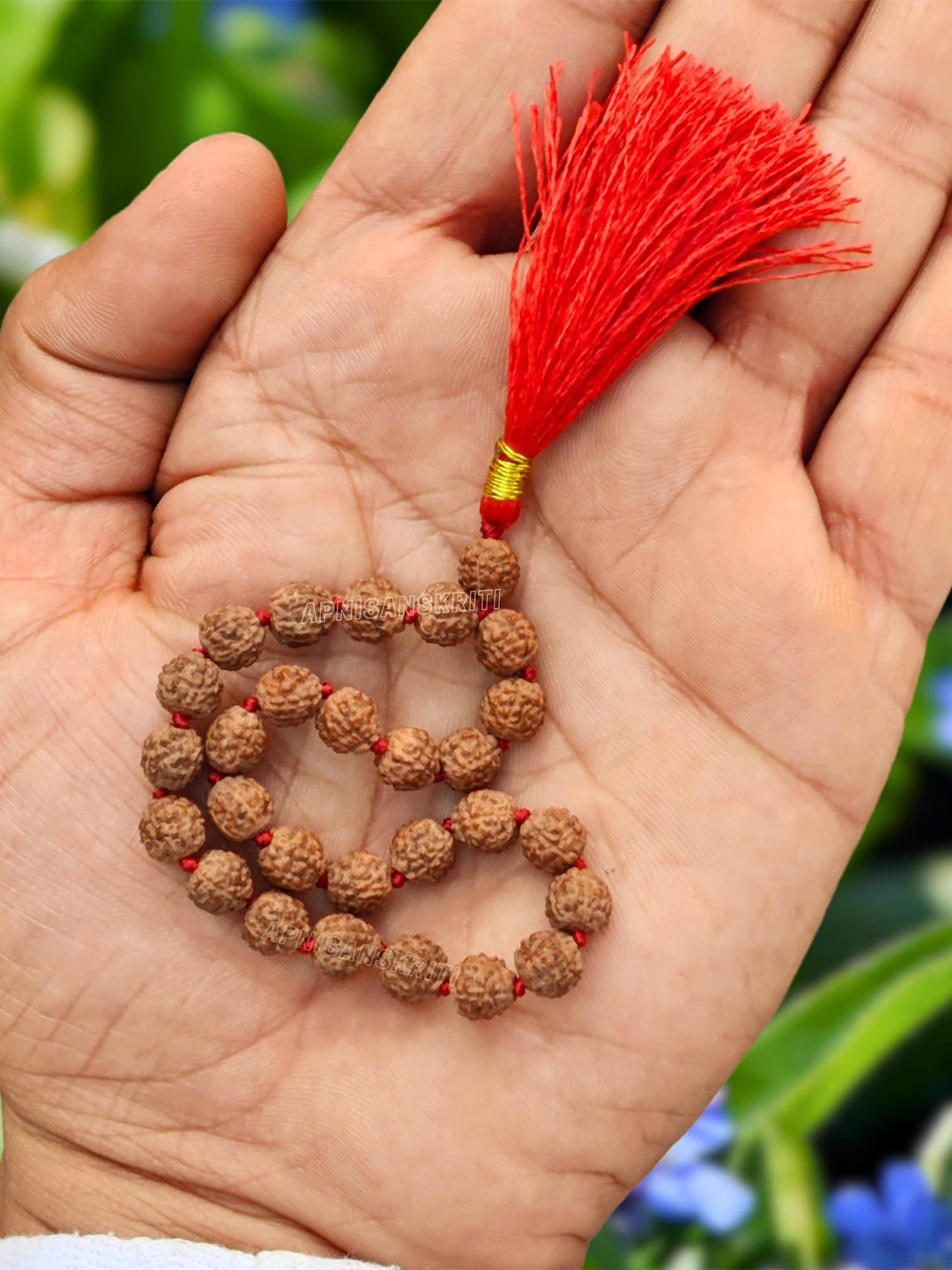 Apnisanskriti Unisex 5-Face Sumarini Rudraksha Mala