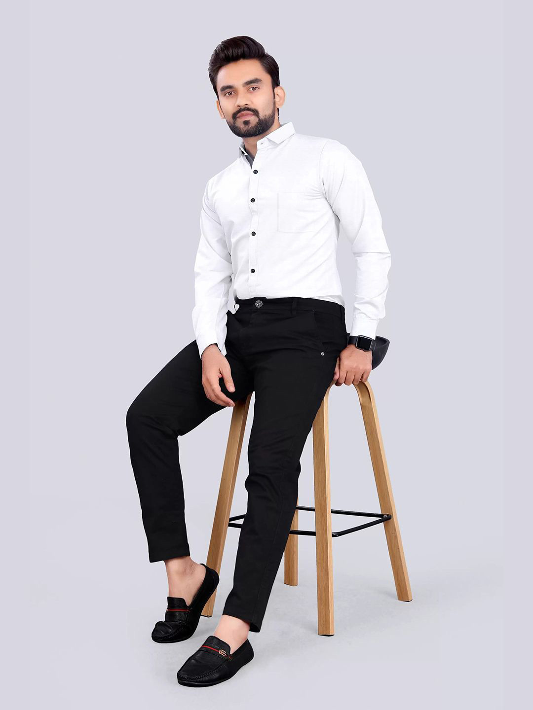 Tee Projekt Men Solid Standard Formal Shirt