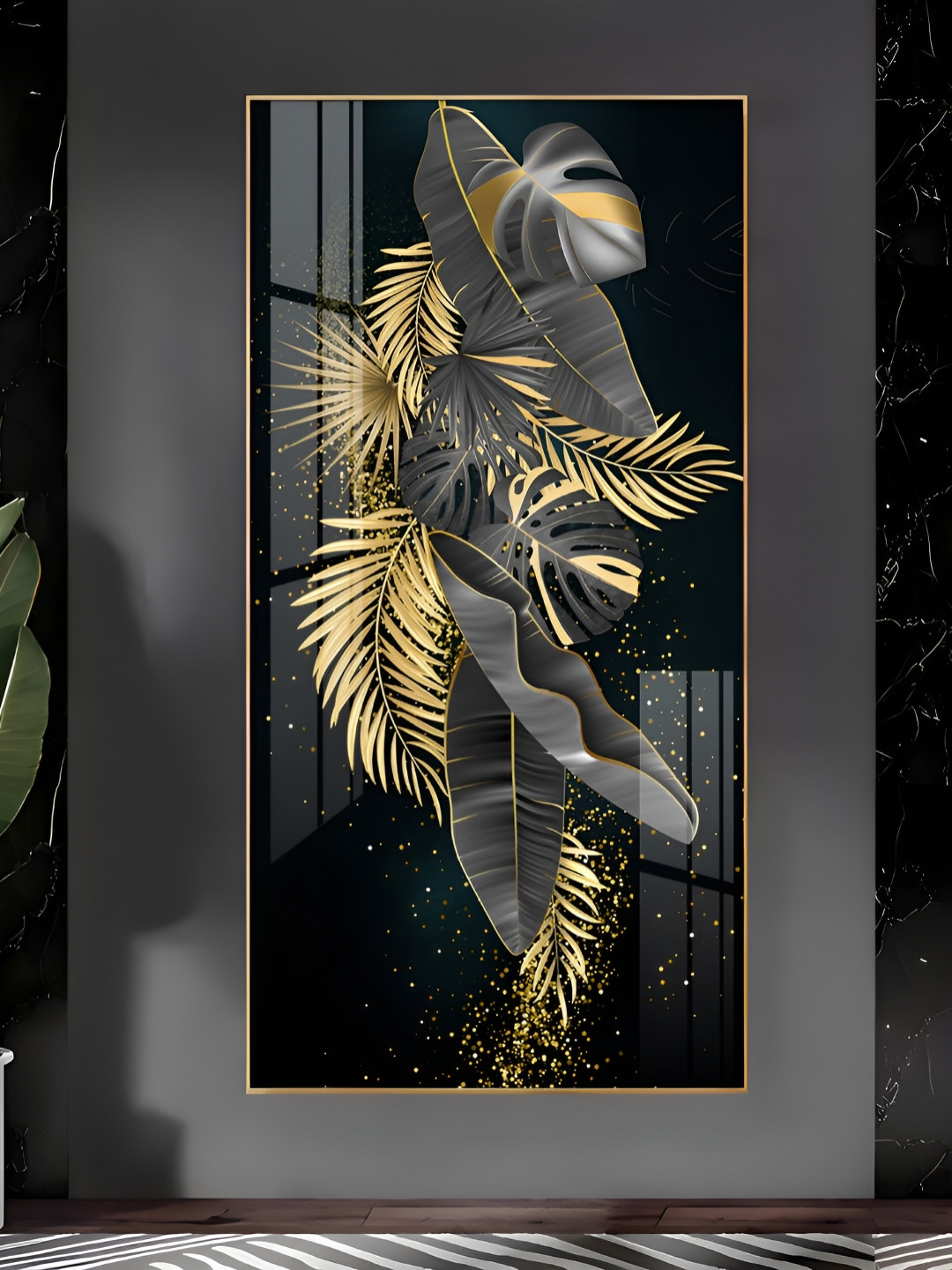 THE NEXT DECOR Opulent Avian Plastic Natural Elements Glossy Hall Wall Hangings-24In