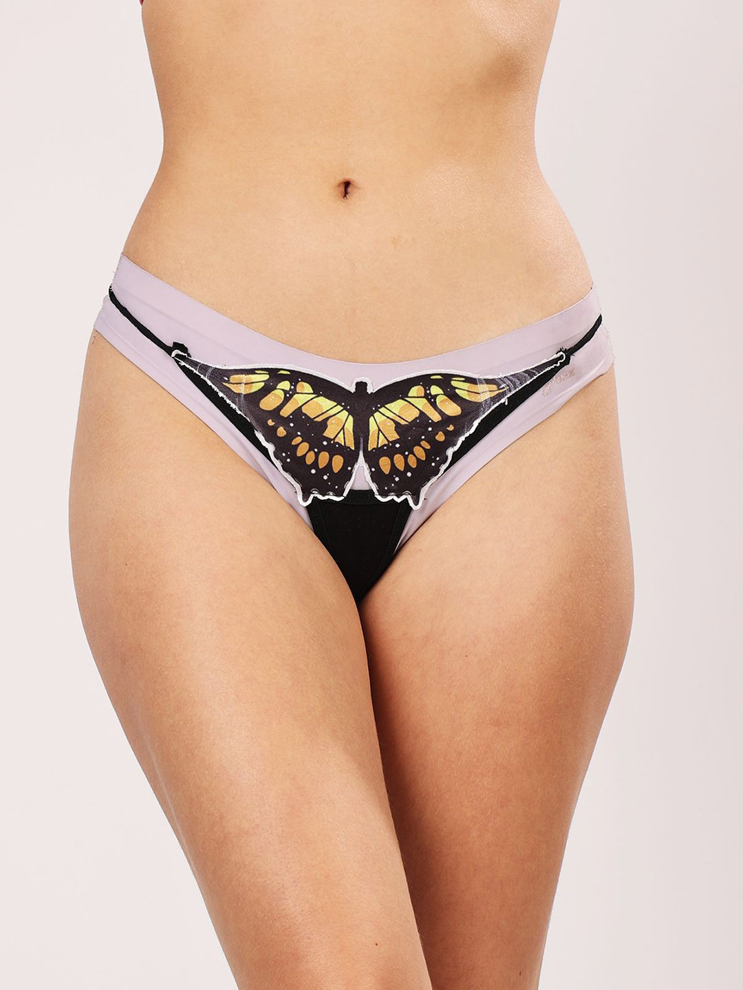 Lola Dola Printed Appliqued Mid-Rise G-String Thong Briefs EBString-065