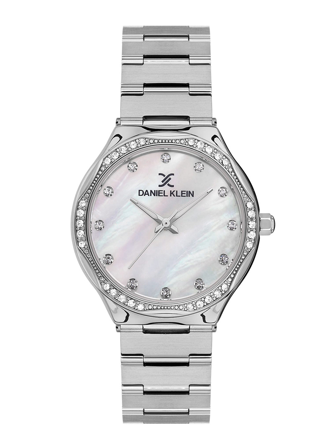 Daniel Klein Women Embellished Dial & Metal Straps Analogue Watch DK.1.13479-1