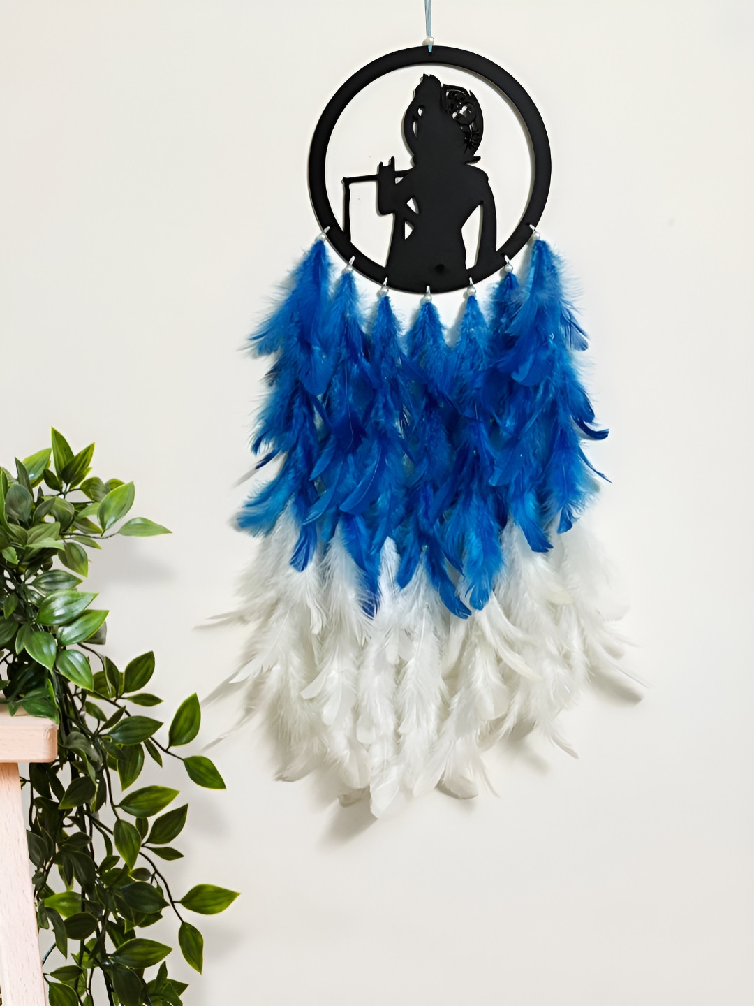 COLOR SPLASH Dream Catcher Wood Tasselled Glossy Hanging Bedroom -11In