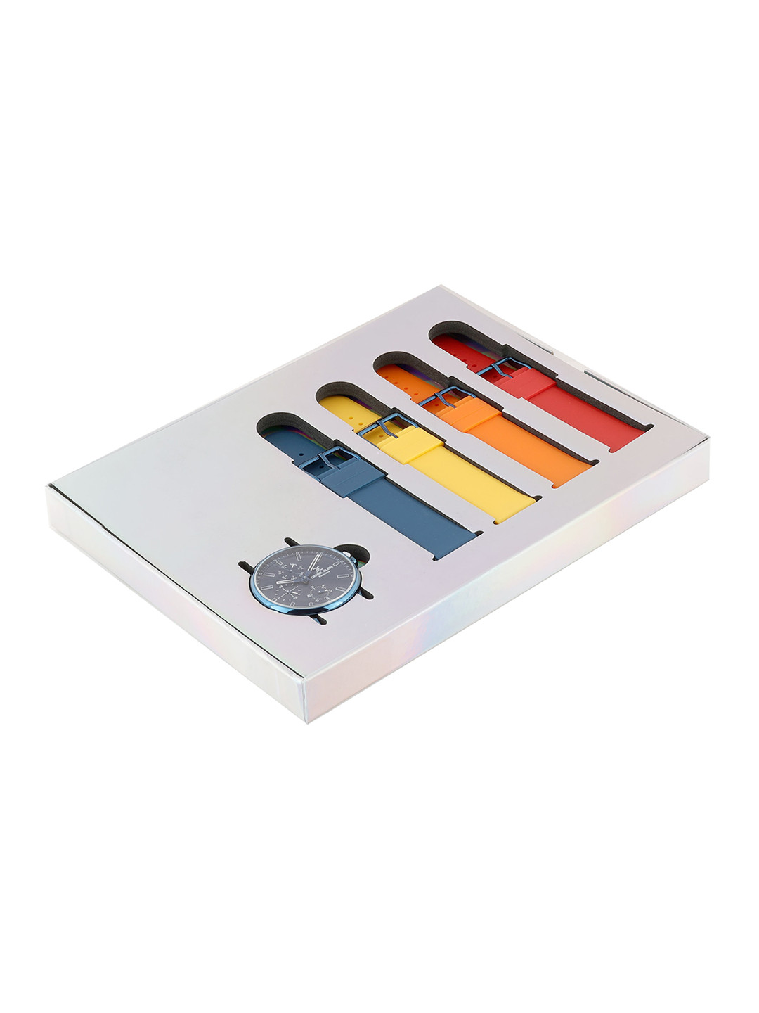 Daniel Klein Men Analogue Dial & 4 Silicon Straps Watch Gift Set DK 1 13410-3