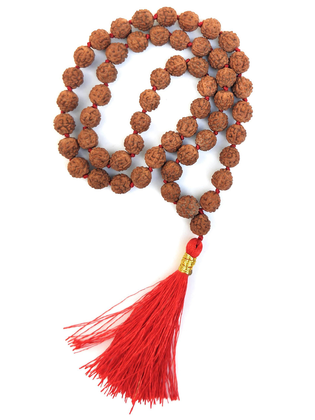 Apnisanskriti Unisex 5-Face Rudraksha 54+1 Mala