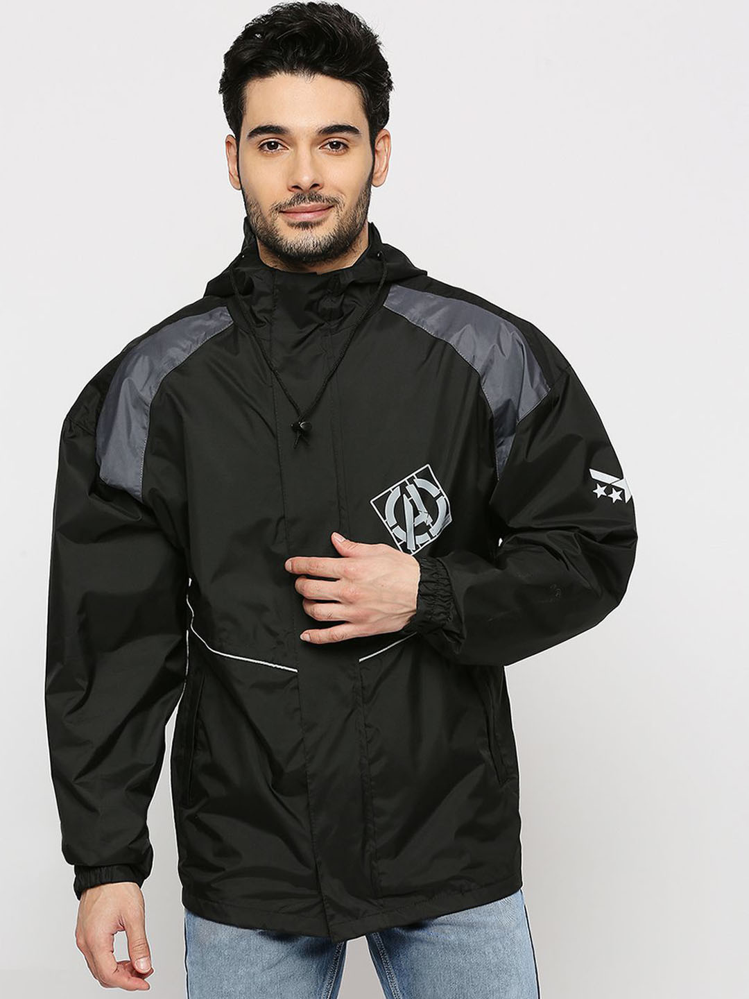 Citizen Avengers Printed Coloured Rain Jacket