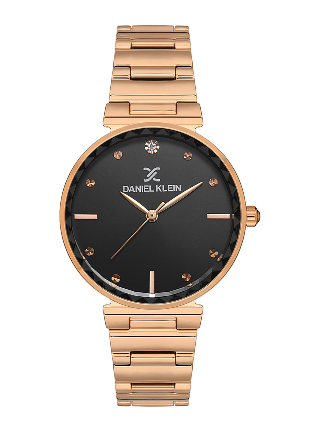 Daniel Klein Women Embellished Dial & Metal Straps Analogue Watch DK.1.13461-5