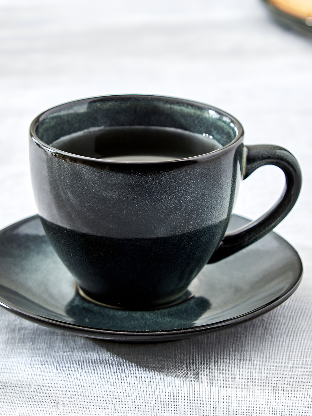 Home Centre Blue Printed Cup & Saucer - 190ml