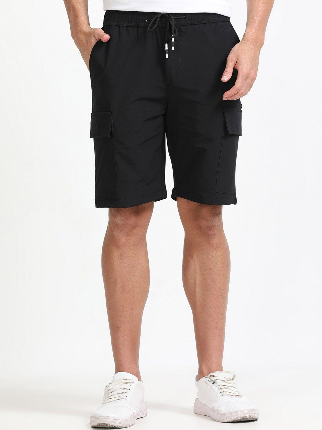 THE BEETEL HOUSE Men Relaxed Fit Parachute Cargo Shorts