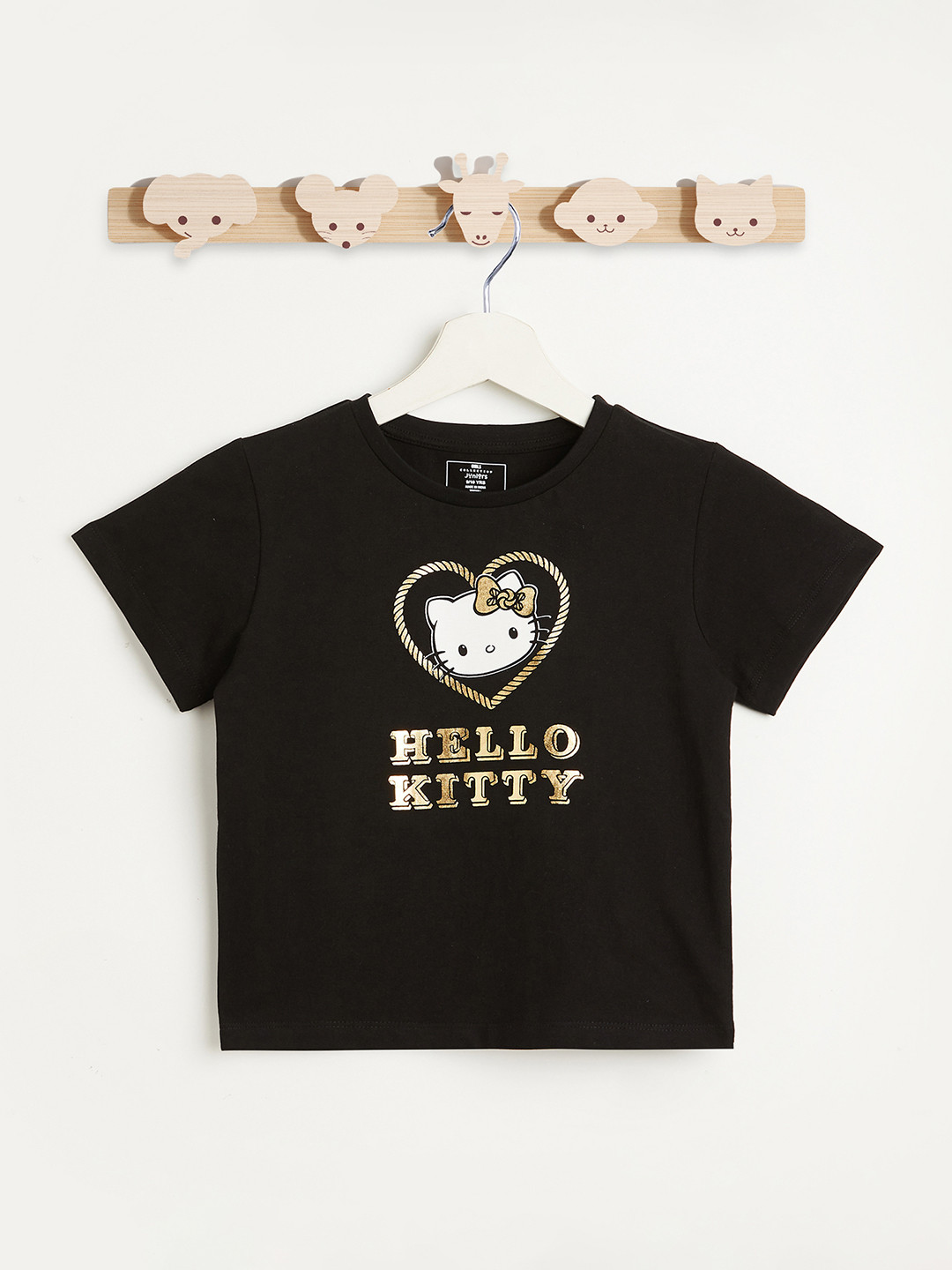 Juniors by Babyshop Girls Hello Kitty Printed Raw Edge T-shirt