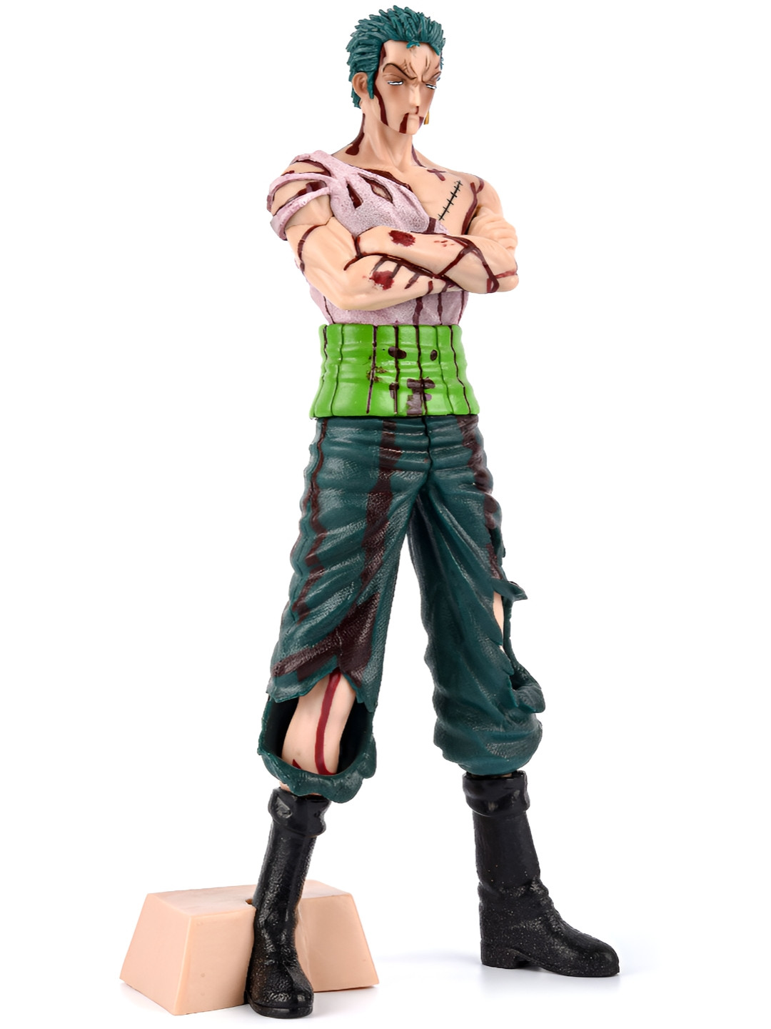 COMICSENSE Zoro Anime Action Black Plastic Matte Kid Room Medium Showpiece - 11 Inches