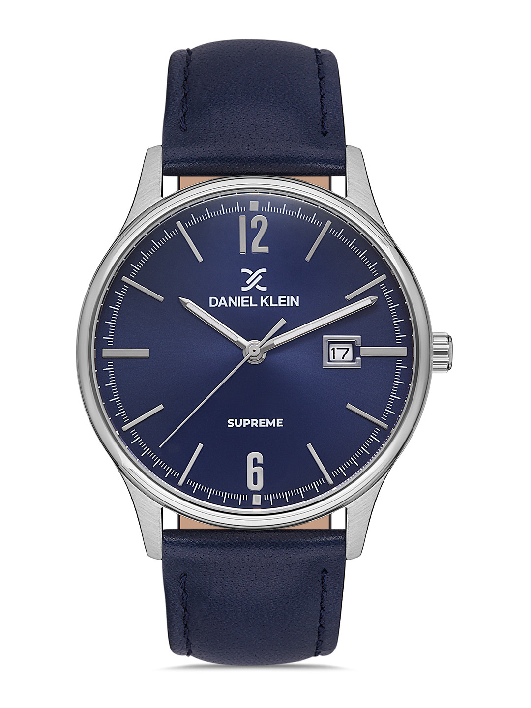 Daniel Klein Supreme Men Blue Dial & Blue Leather Straps Analogue Watch DK 1 13287-3_OR