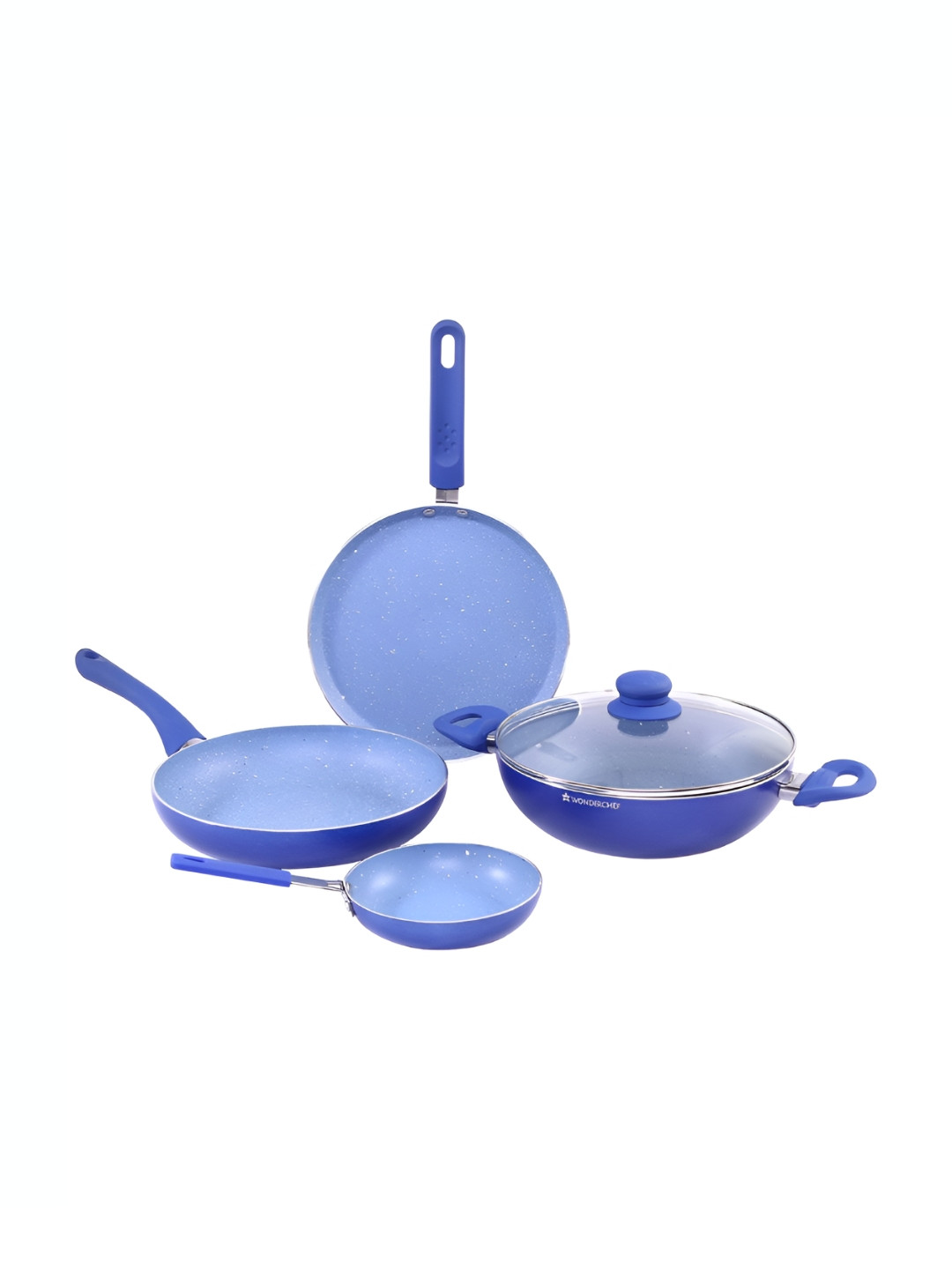 Wonderchef Blue 4 Piece Induction Base Aluminium Cookware