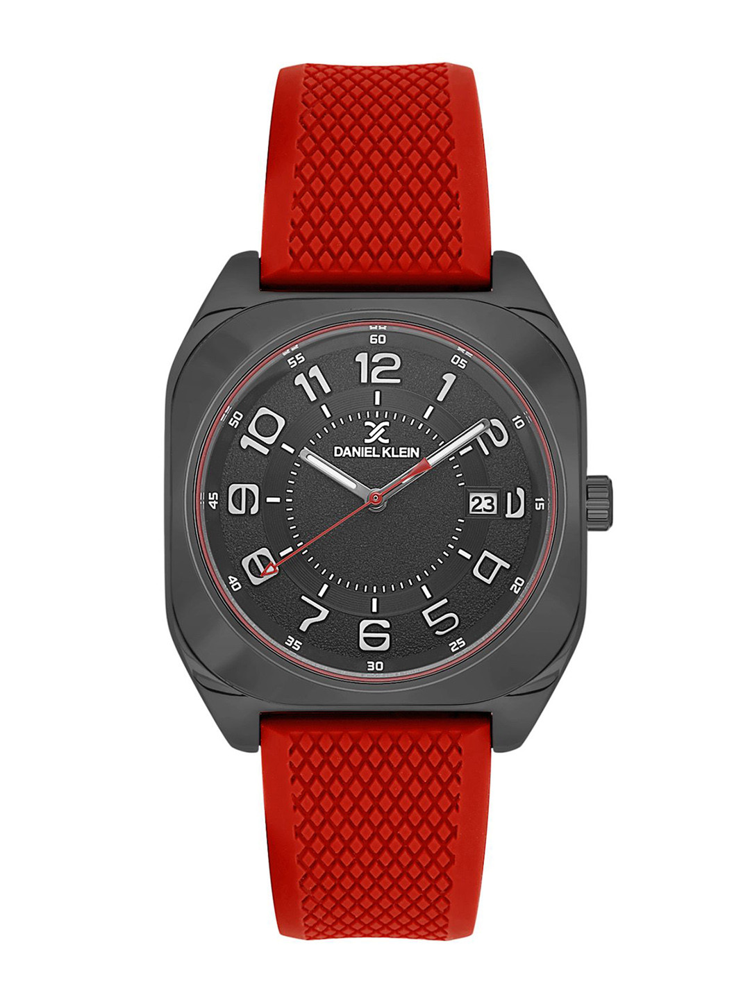 Daniel Klein Men Printed Dial & Textured Straps Analogue Watch DK.1.13796-4