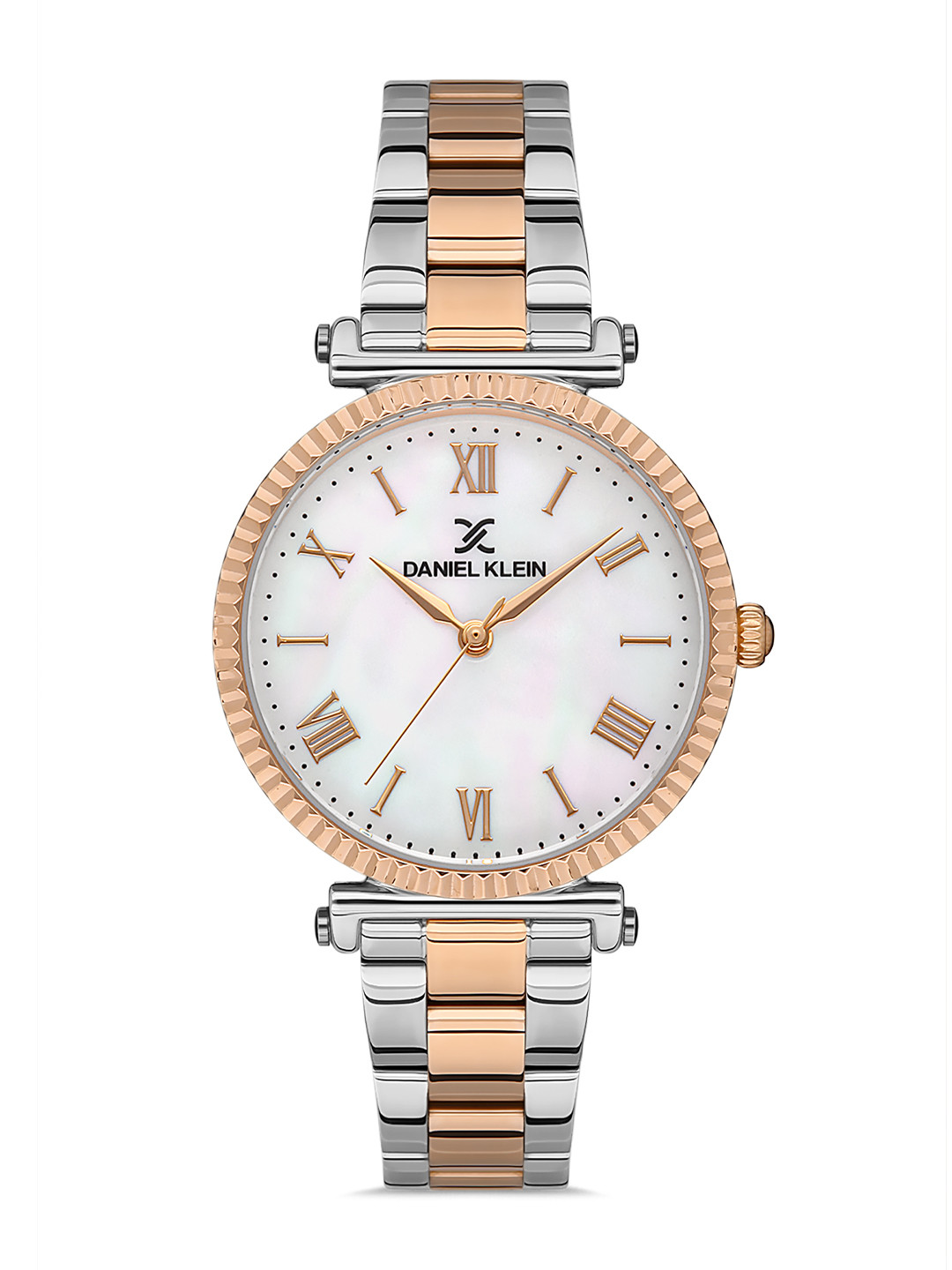 Daniel Klein Premium Women White Dial & Silver Strap Analogue Watch DK.1.13210-3