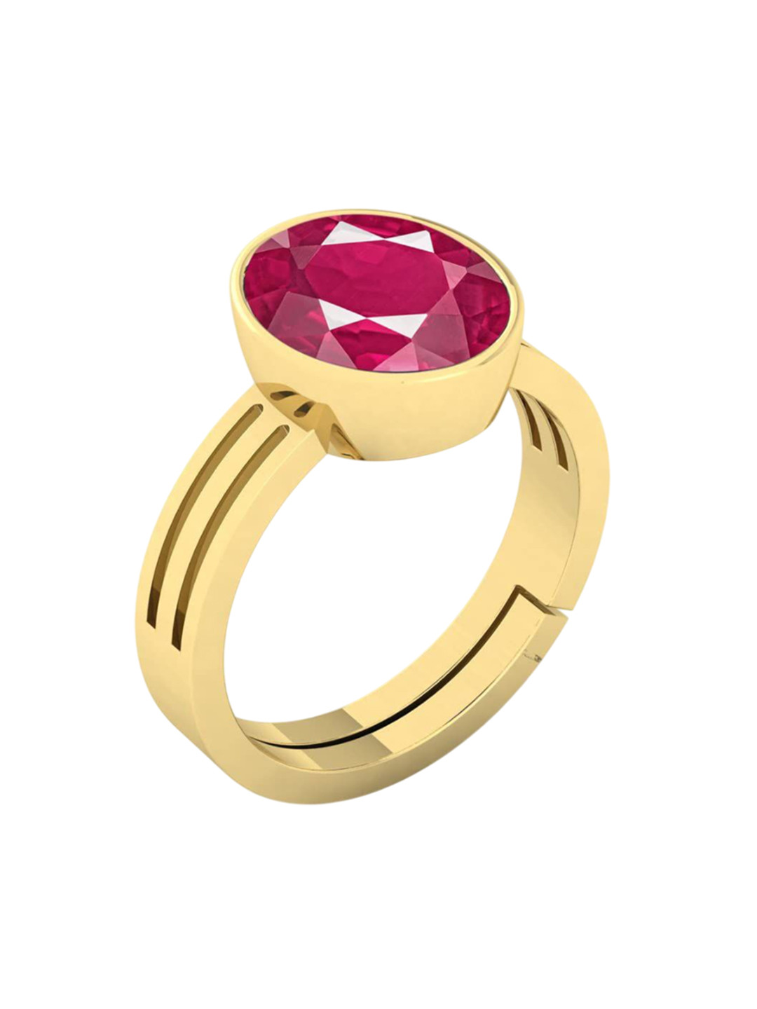 RRVGEM 7.55 KT 8.25 Ratti Ruby Manik Ring