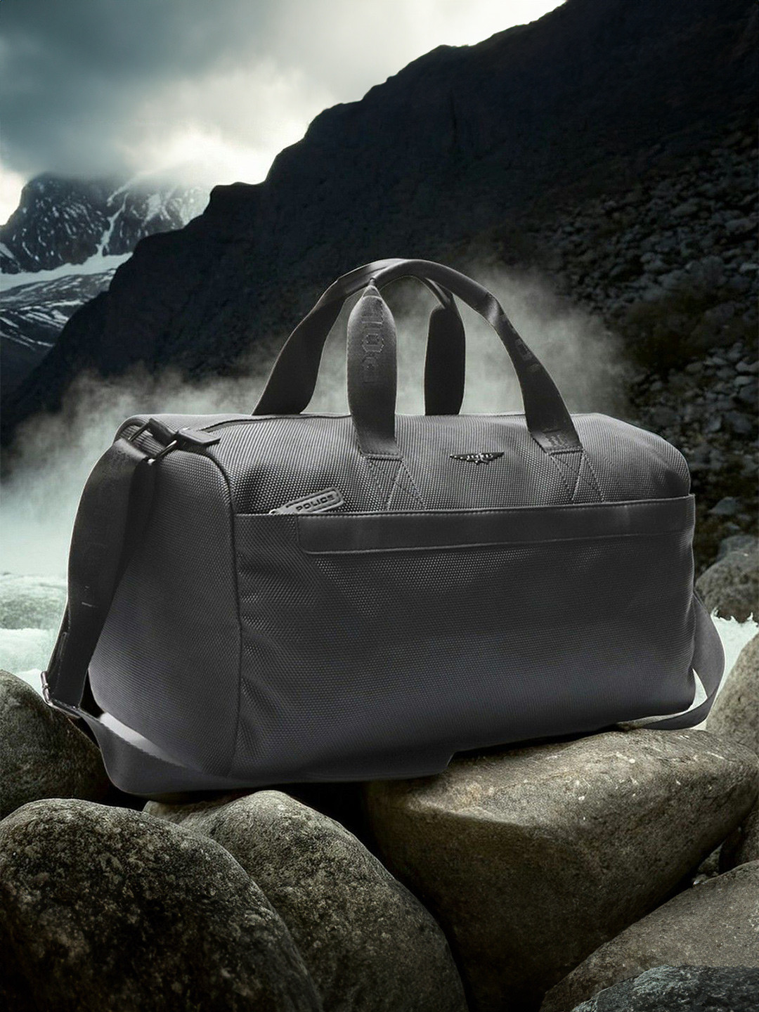 Police PU Shopper Handheld Bag