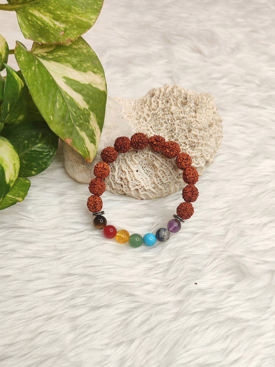 Cold Lava Studio Unisex Rudra 7 Elasticated Bracelet