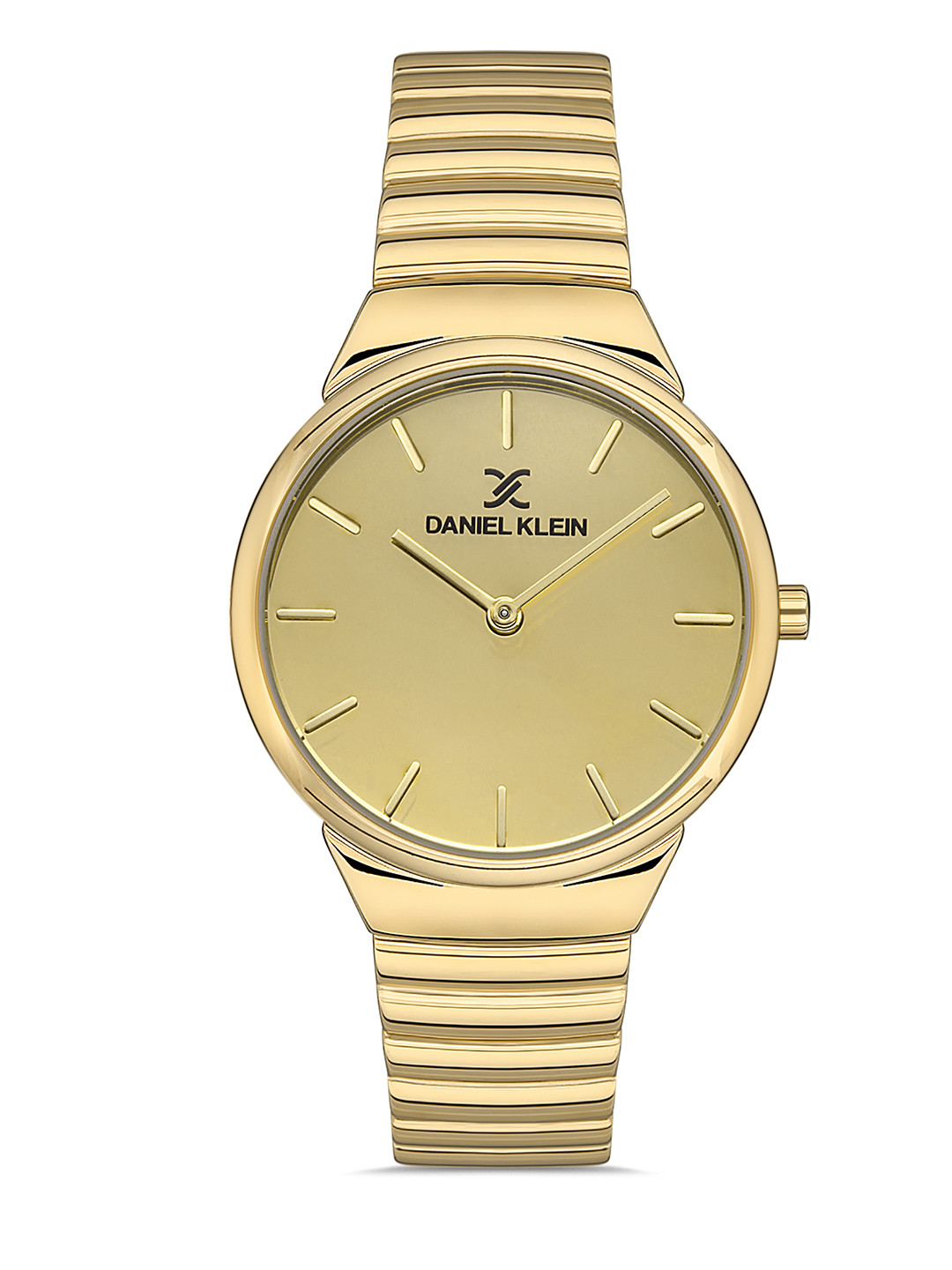 Daniel Klein Premium Women Gold-Toned Dial & Textured Straps Analogue Watch DK.1.13230-2