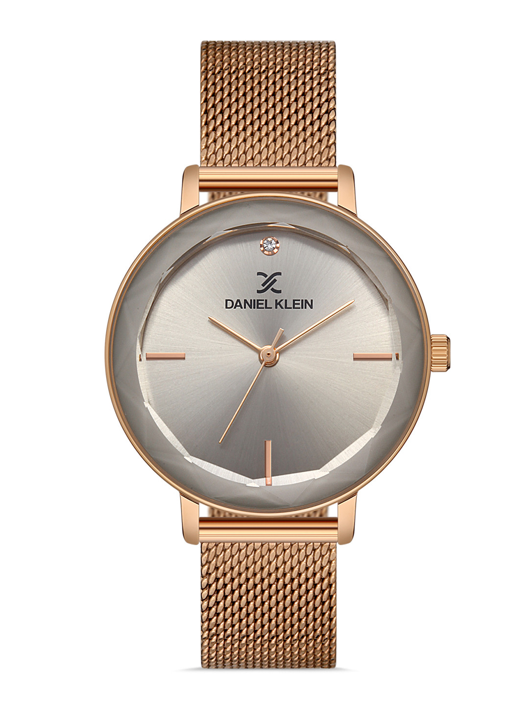 Daniel Klein Women Pink Dial & Rose Gold Toned Bracelet Style Straps Analogue Watch DK 1 13186-5