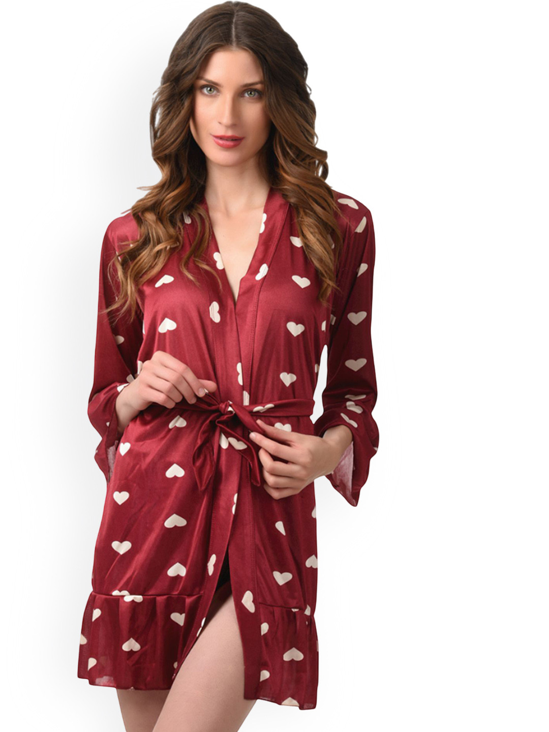 Xs and Os Women Printed V-Neck Night Suit