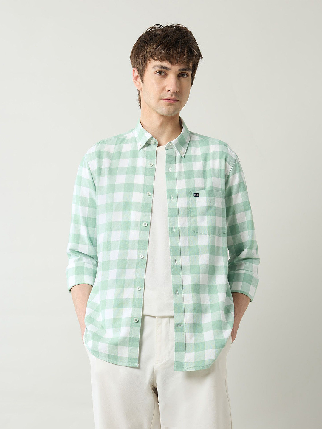 Arrow Sport Men Slim Fit Buffalo Checked Cotton Casual Shirt